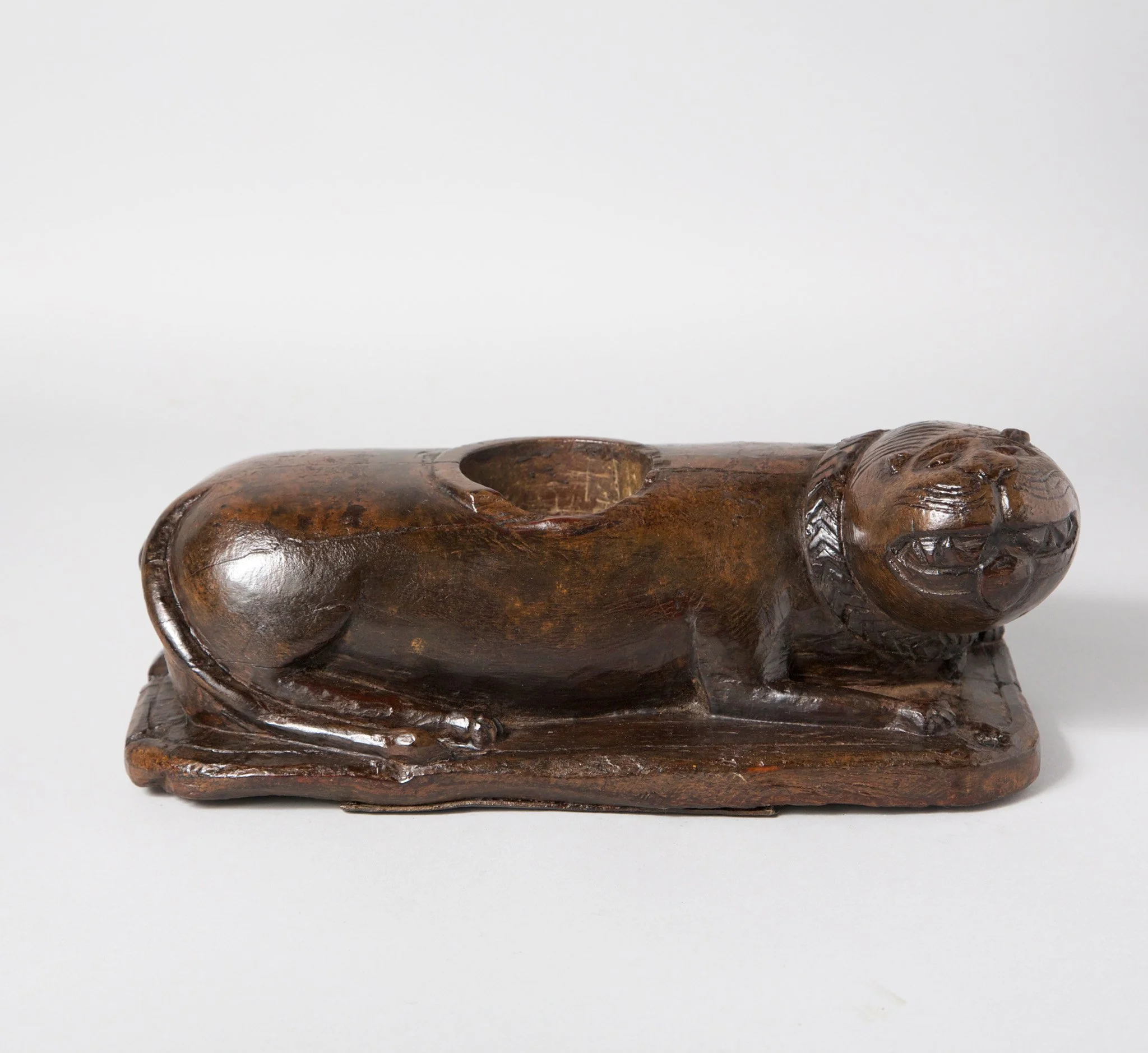 Carved Lion Lemon Squeezer From Rajasthan - 19thC - Image 3