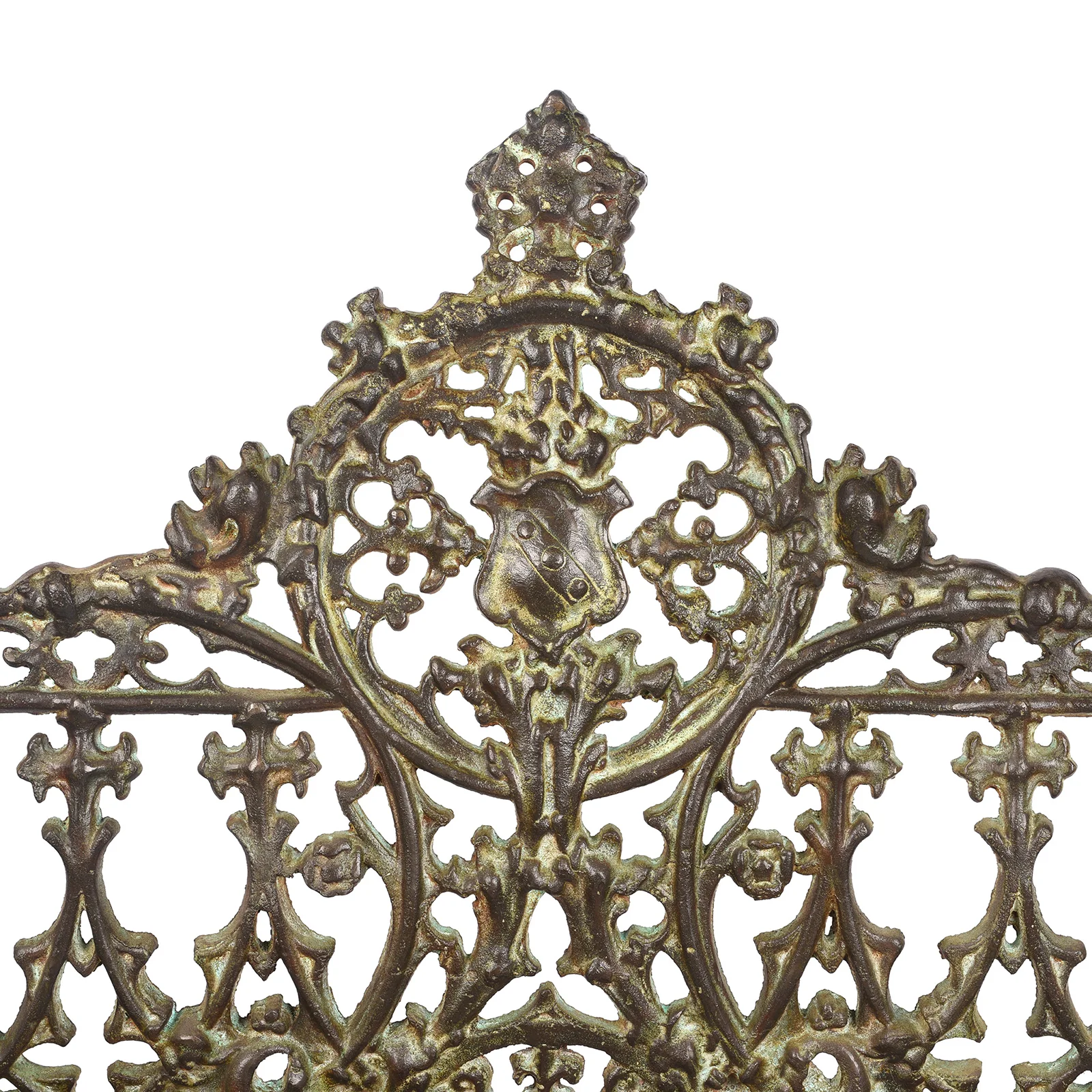 Gothic Cast Iron Garden Bench - Coalbrookdale Style - Image 5