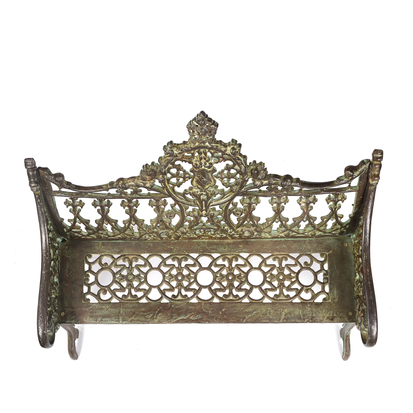 Gothic Cast Iron Garden Bench - Coalbrookdale Style - Image 6
