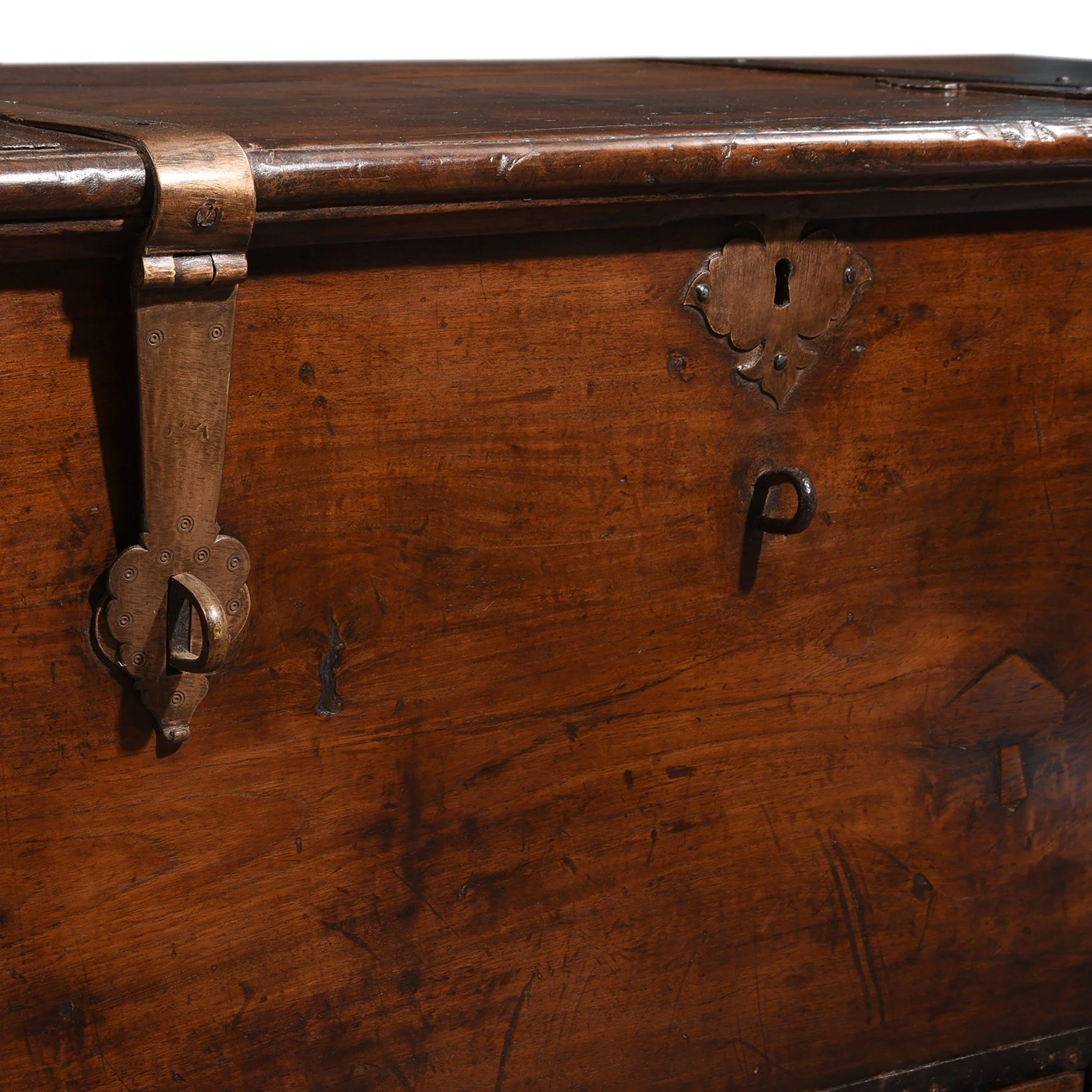 Iron Bound Teak Chest from Saurashtra - 19thC - Image 3