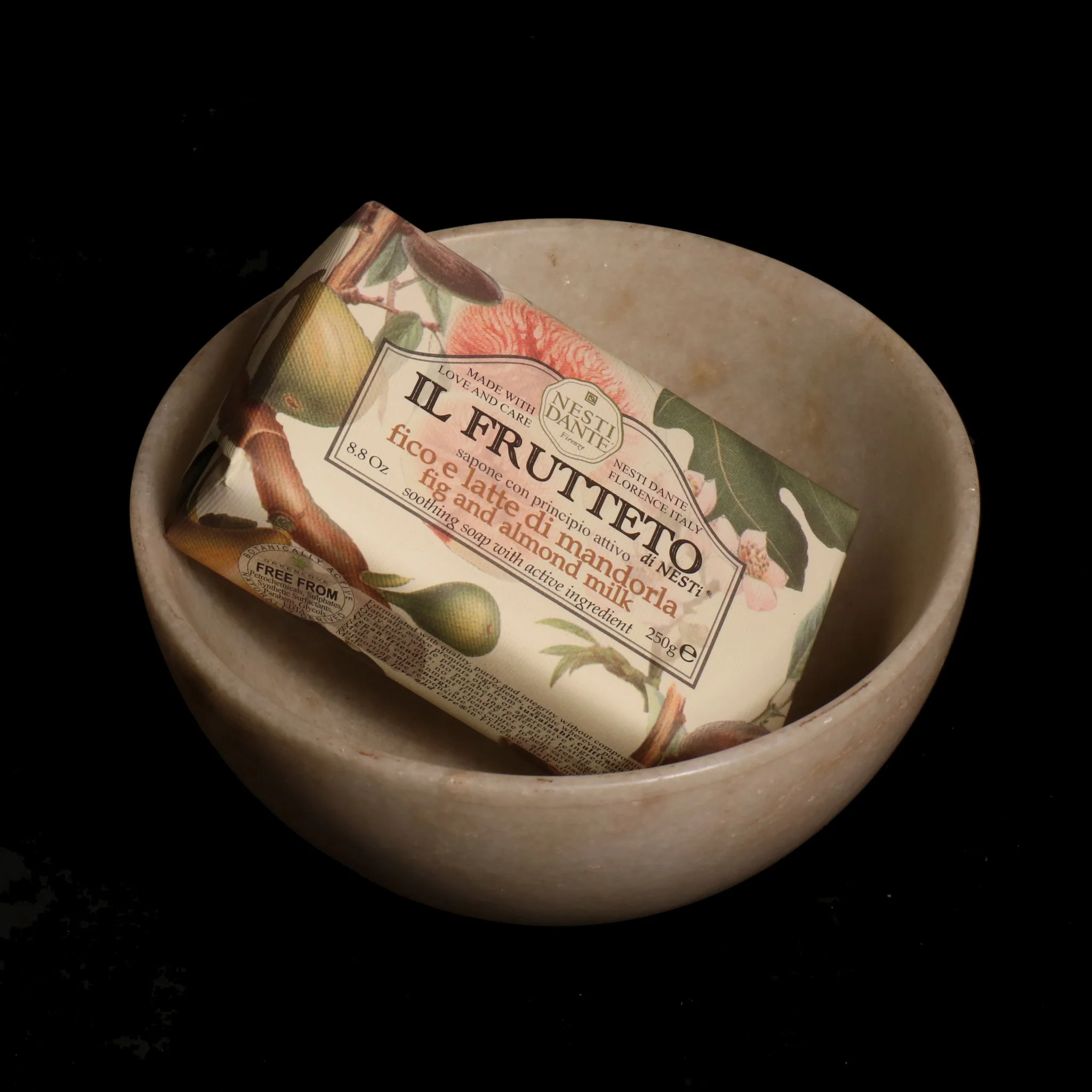 Hand Carved Marble Bowl  - 15cm dia.
