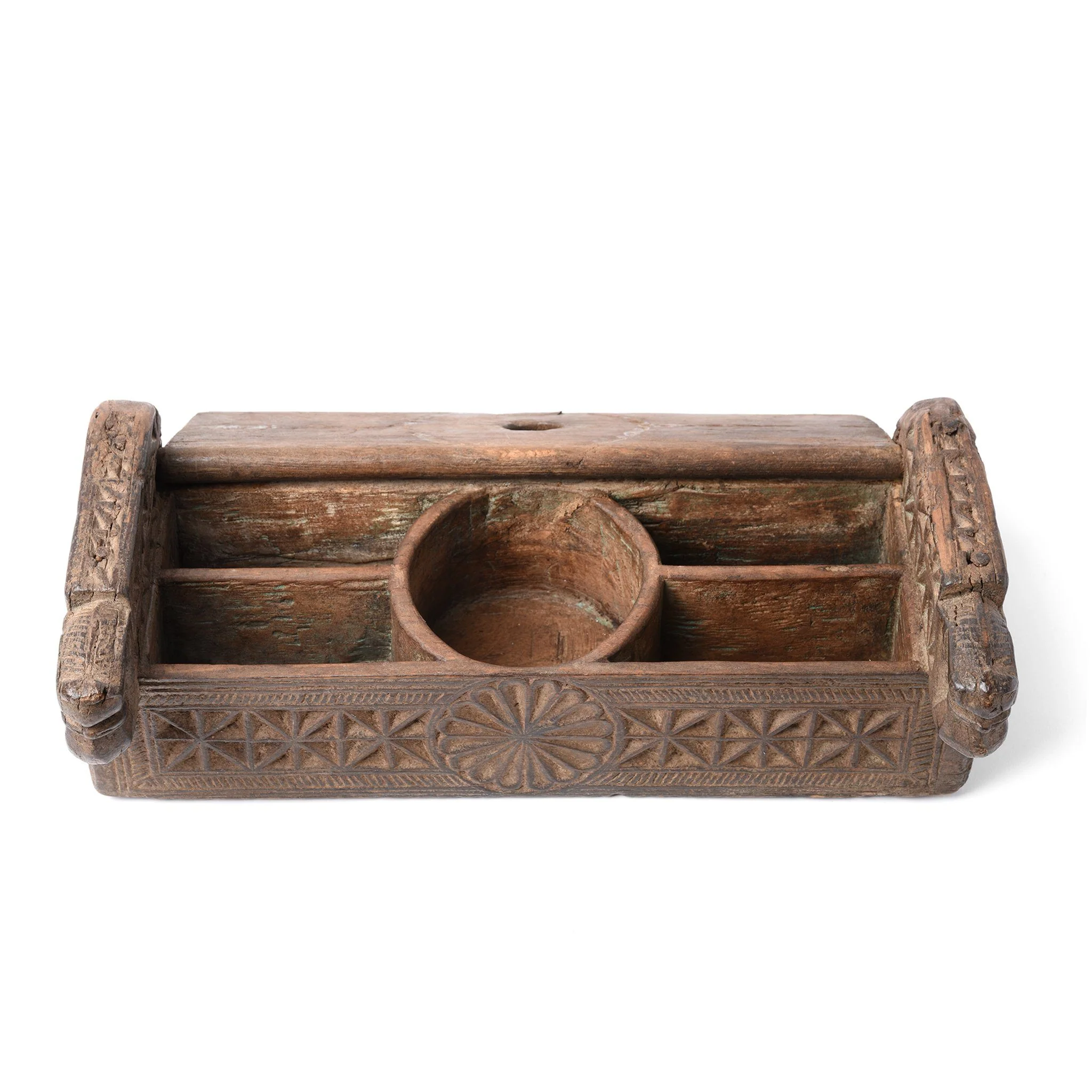 Carved Teak Harpa Box From Banswara - 19thC - Image 4