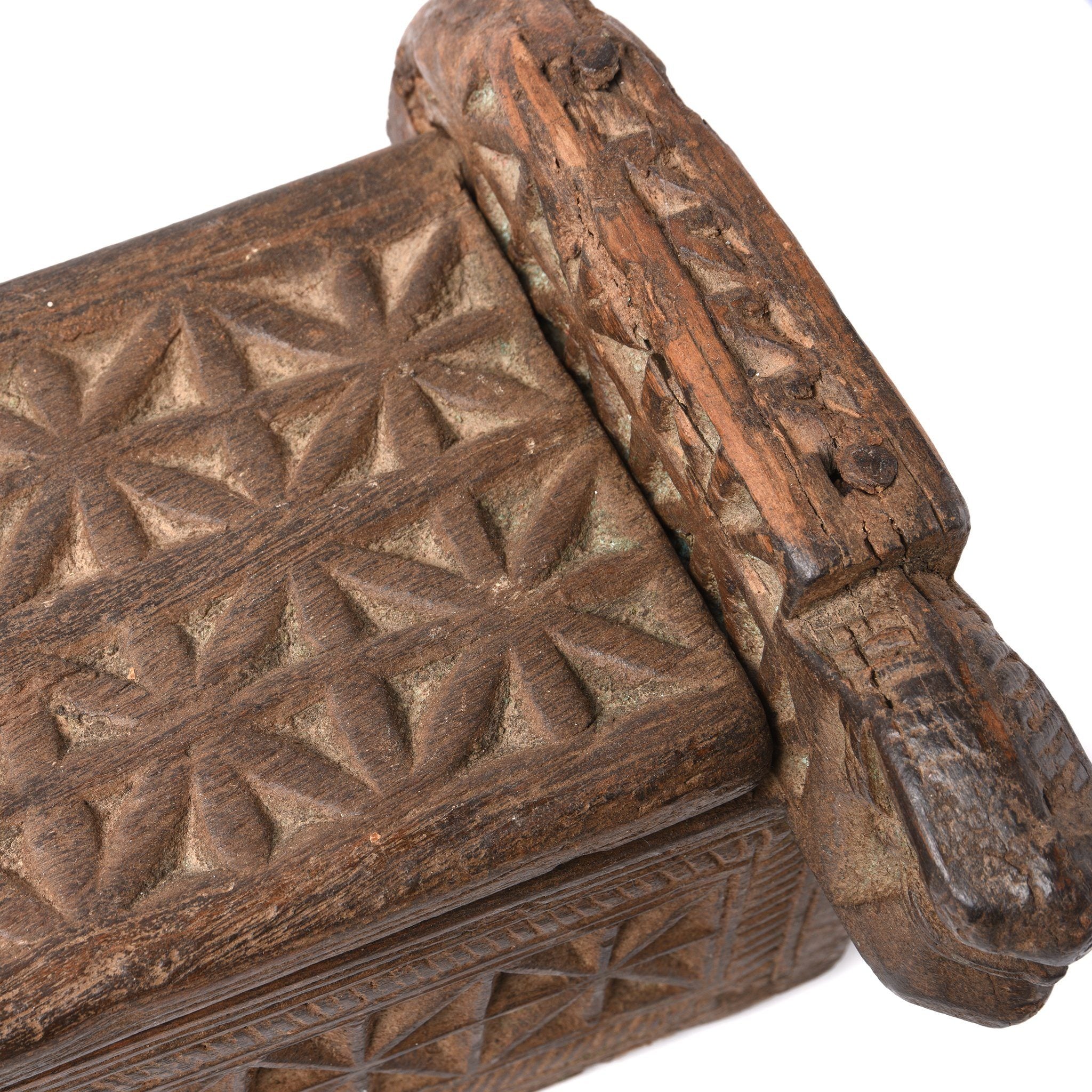Carved Teak Harpa Box From Banswara - 19thC - Image 6