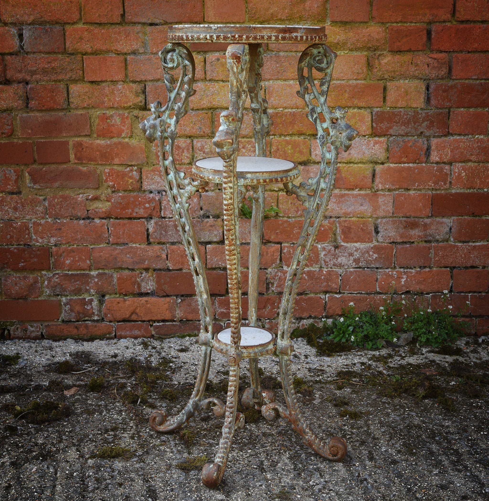Cast Iron 3 Tier Plant Stand - Image 2