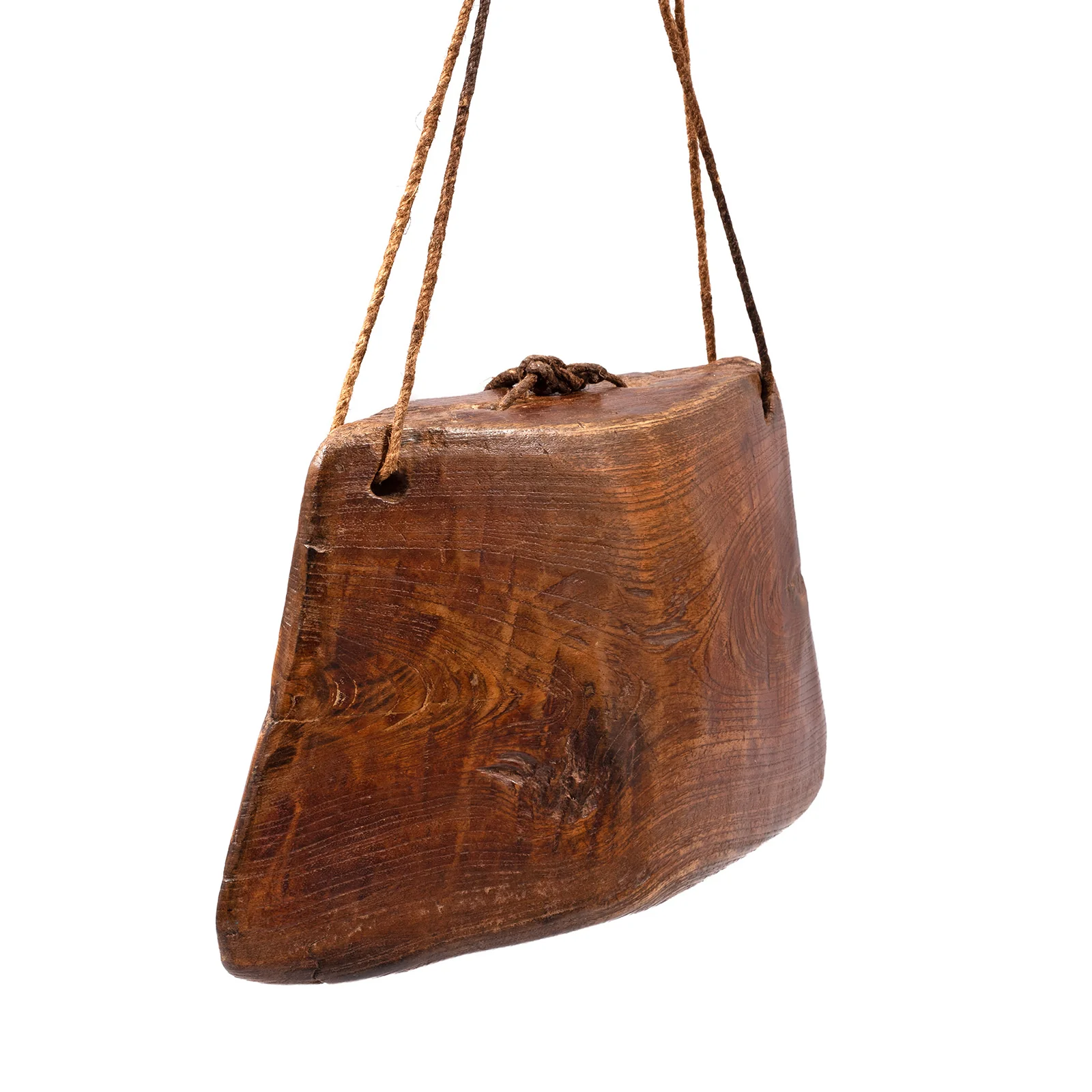 Cow Bell Carved Teak From Rajasthan -Ca 1930 - Image 3