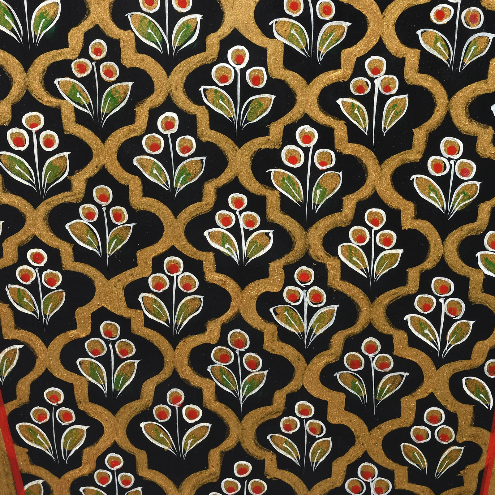 Painted Toleware Waste Paper Bin / Planter - Image 13