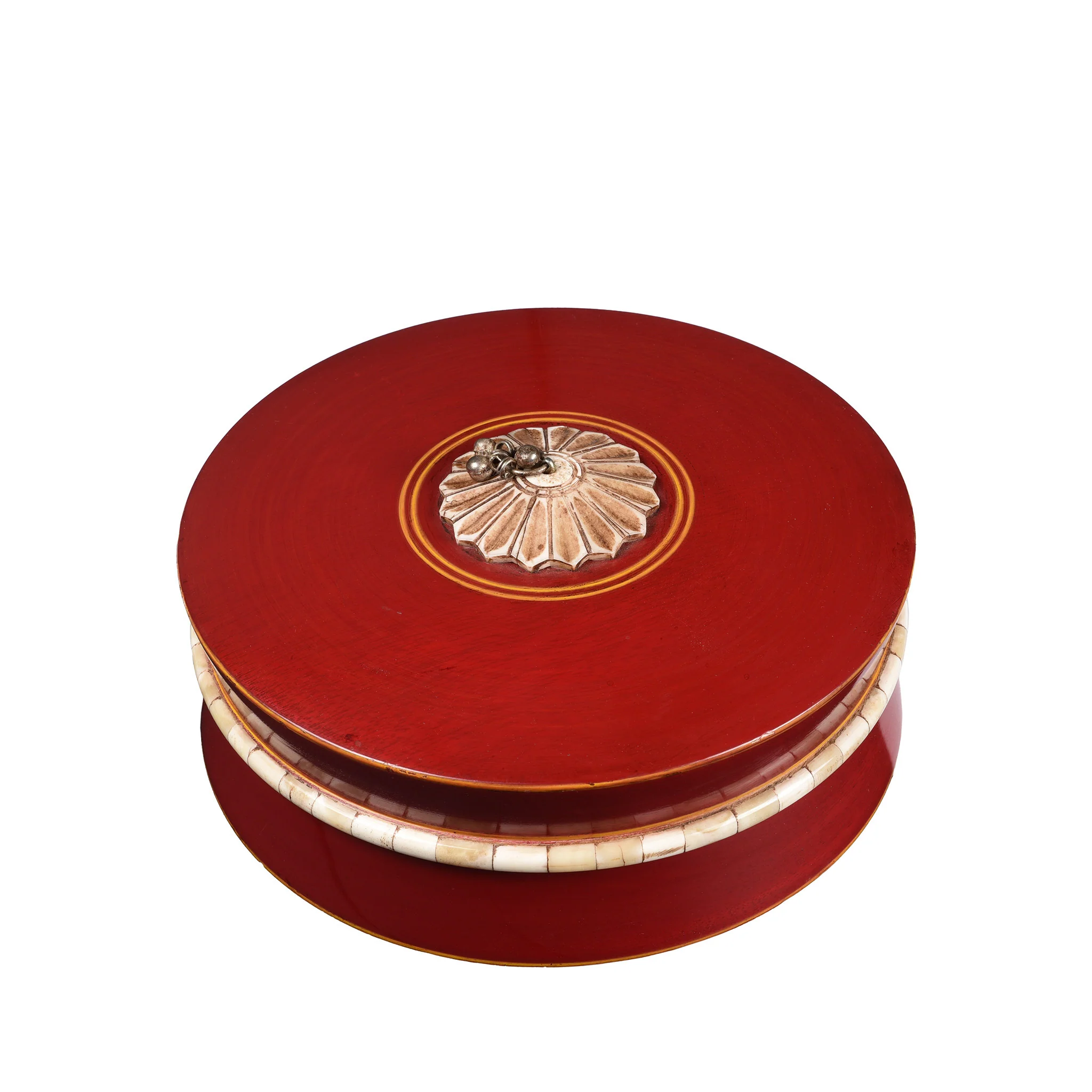 Indian Red Lacquer Box - Image 2