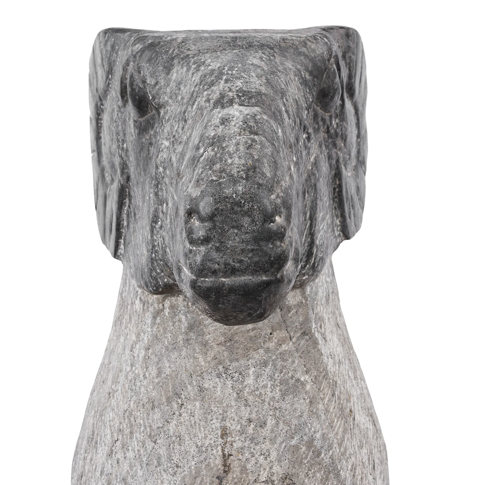 Hand Carved Granite Rams From Hebei Province - Image 2