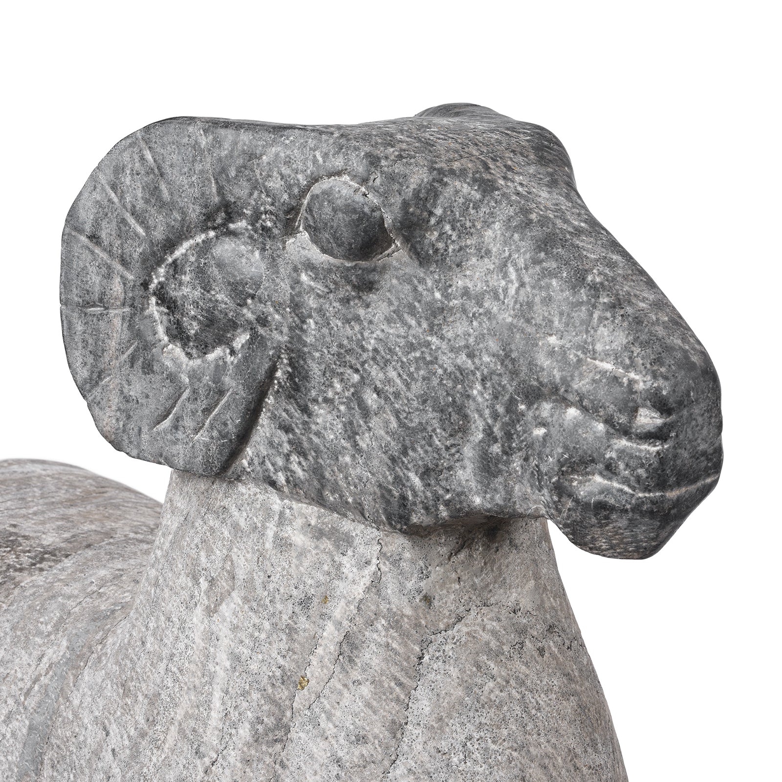 Hand Carved Granite Rams From Hebei Province - Image 3