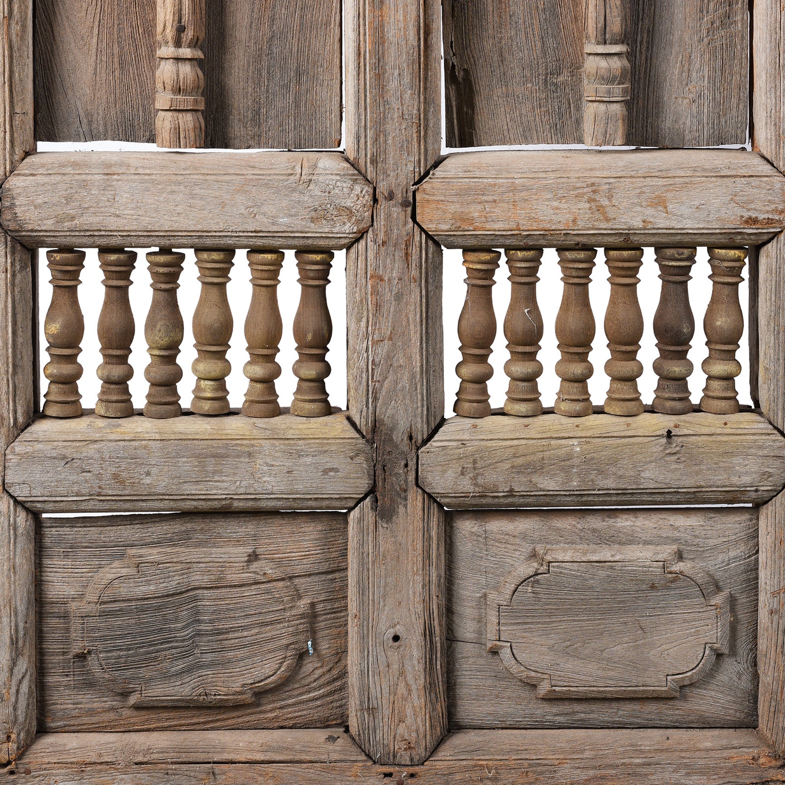Carved Teak Window Shutter From Hyderabad - 19th Century - Image 5