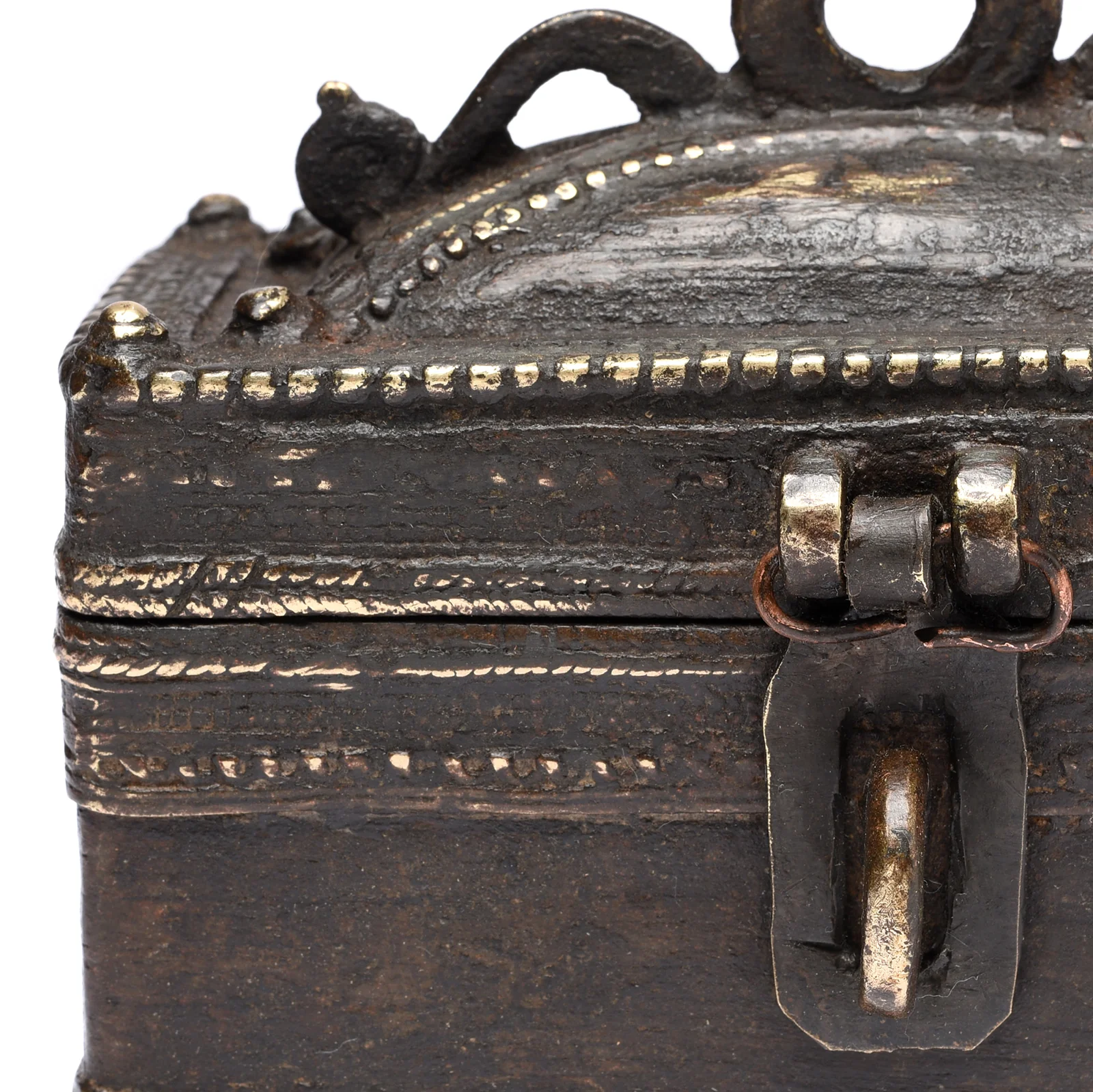 Brass Dhokra Work Money Box From Orissa - 19thC - Image 2