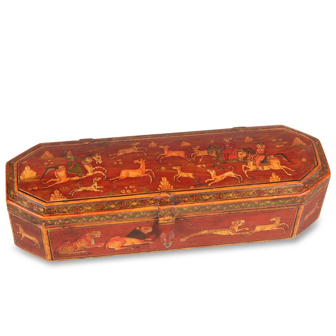 Rajasthani Hand Painted Pen Box - Image 2