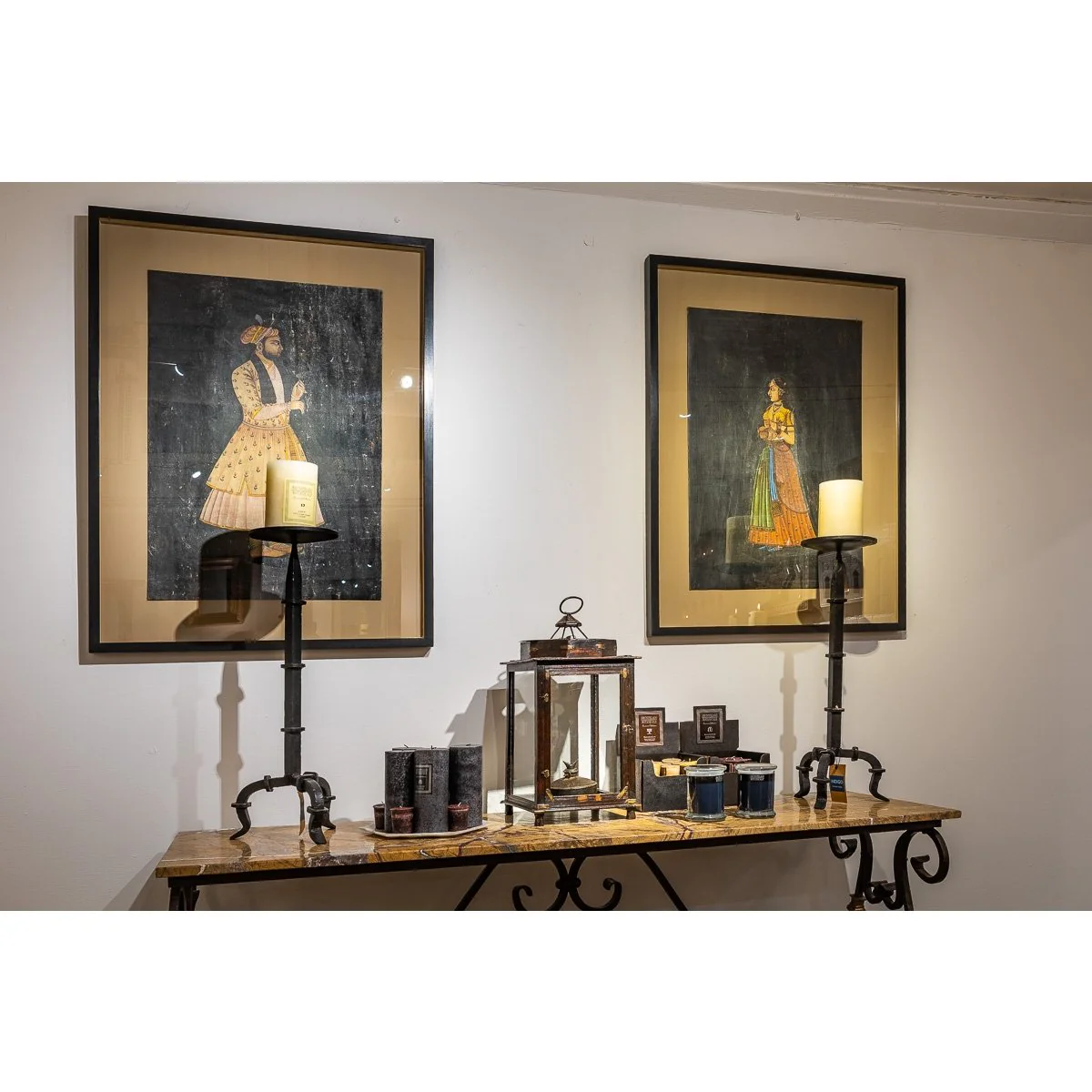 Marble Topped Wrought Iron Console Table - Image 5