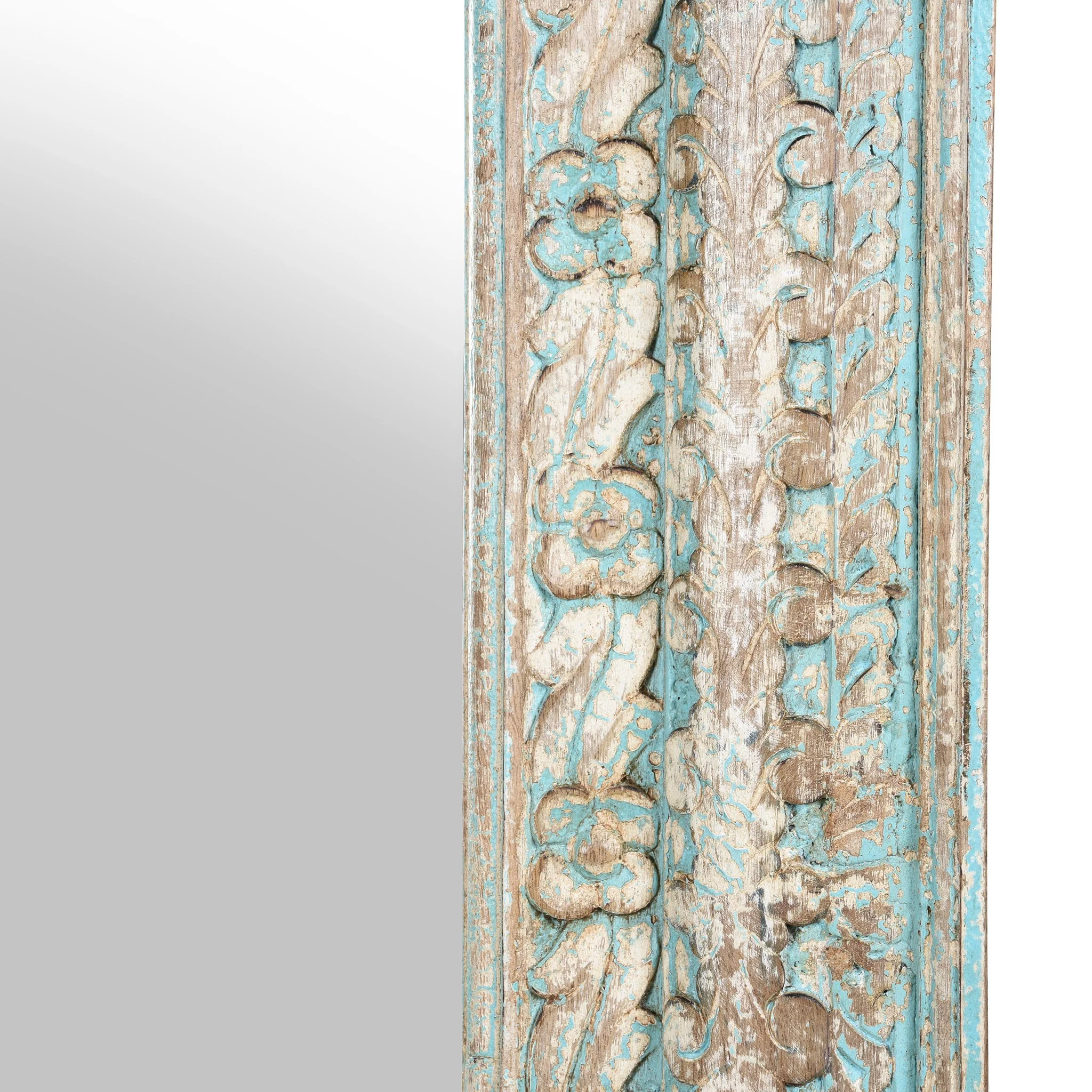 Carved Mango Wood Mirror - Image 10
