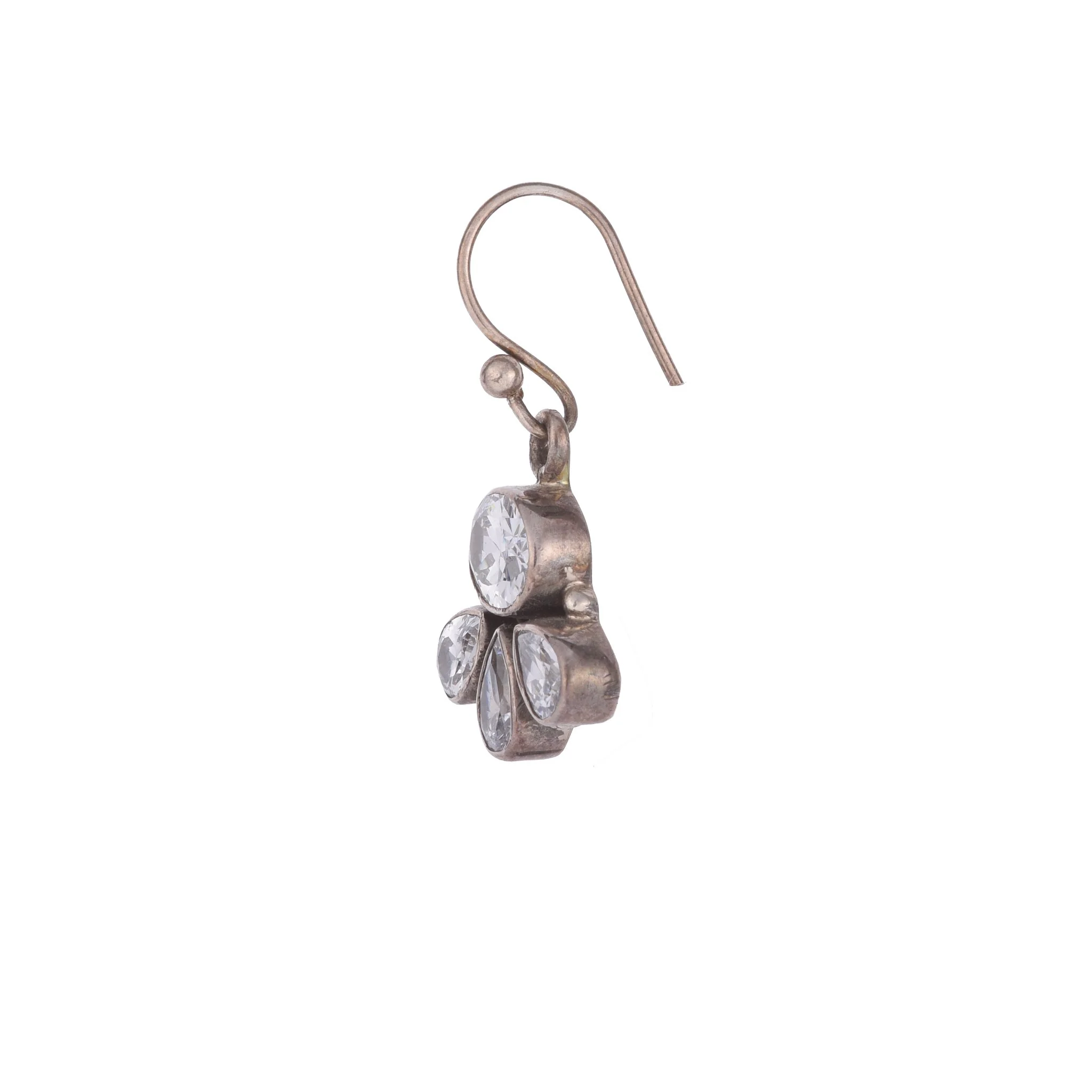 Silver And Zircon Earrings - Image 2