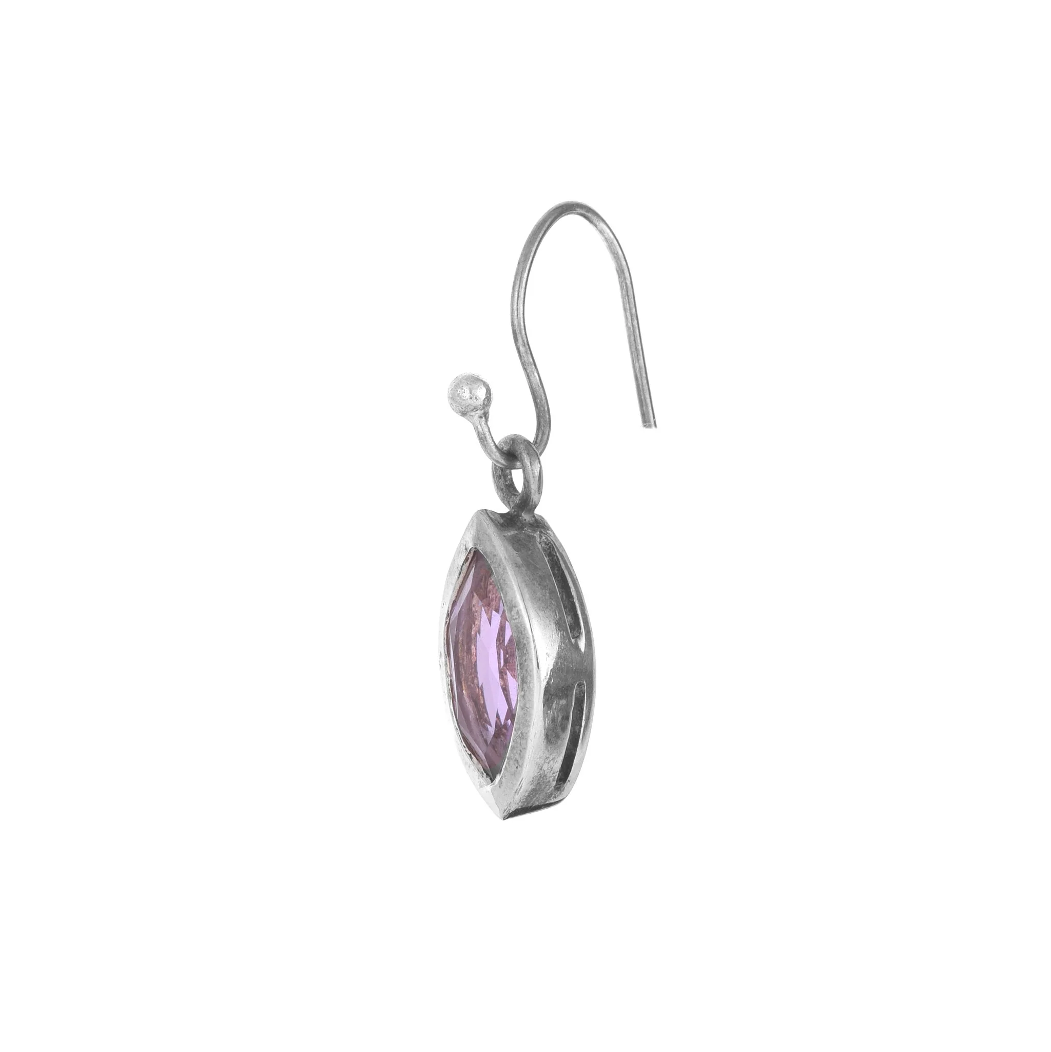 Amethyst And Silver Earrings - Image 2