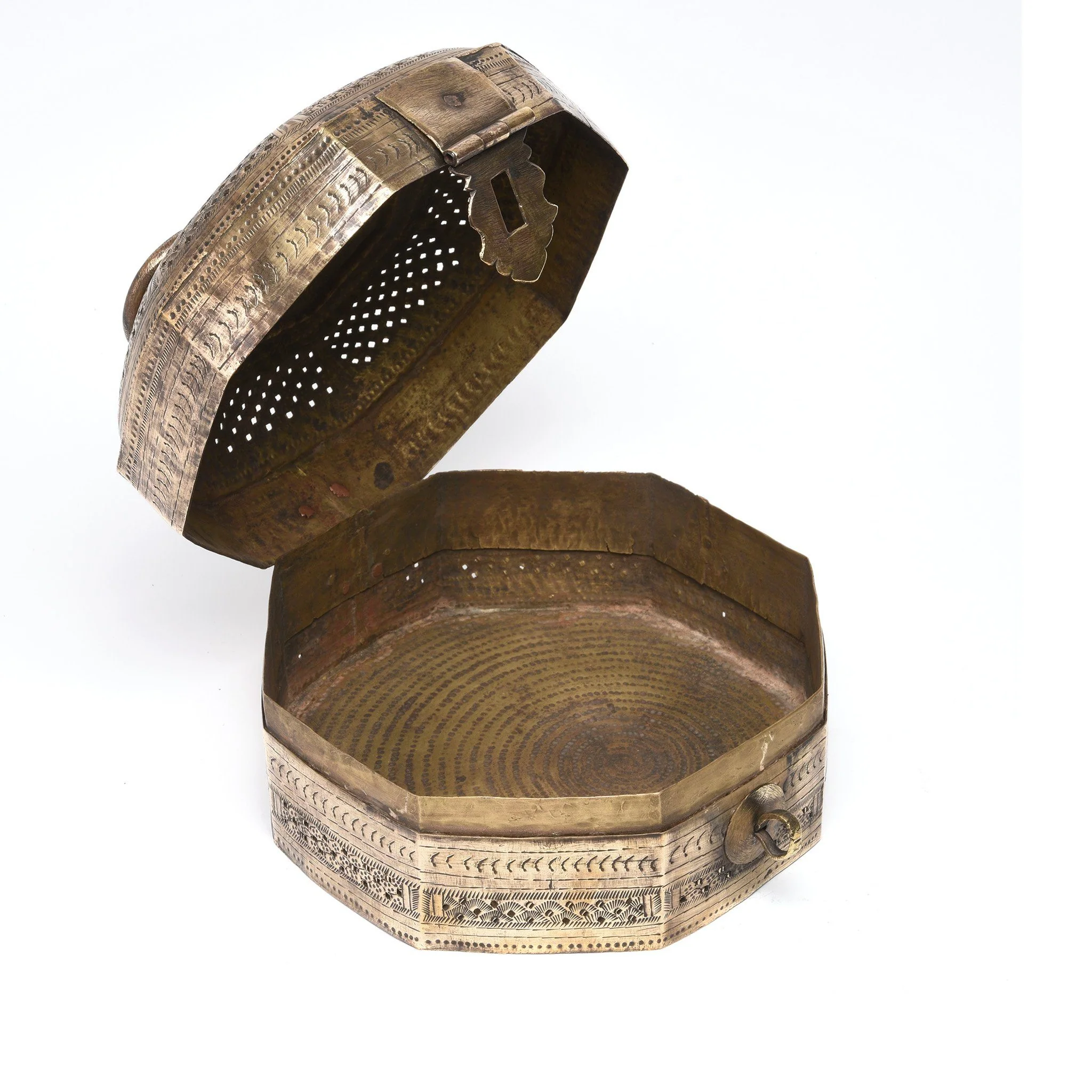 Brass Pandan Box from Rajasthan - 19thC - Image 2