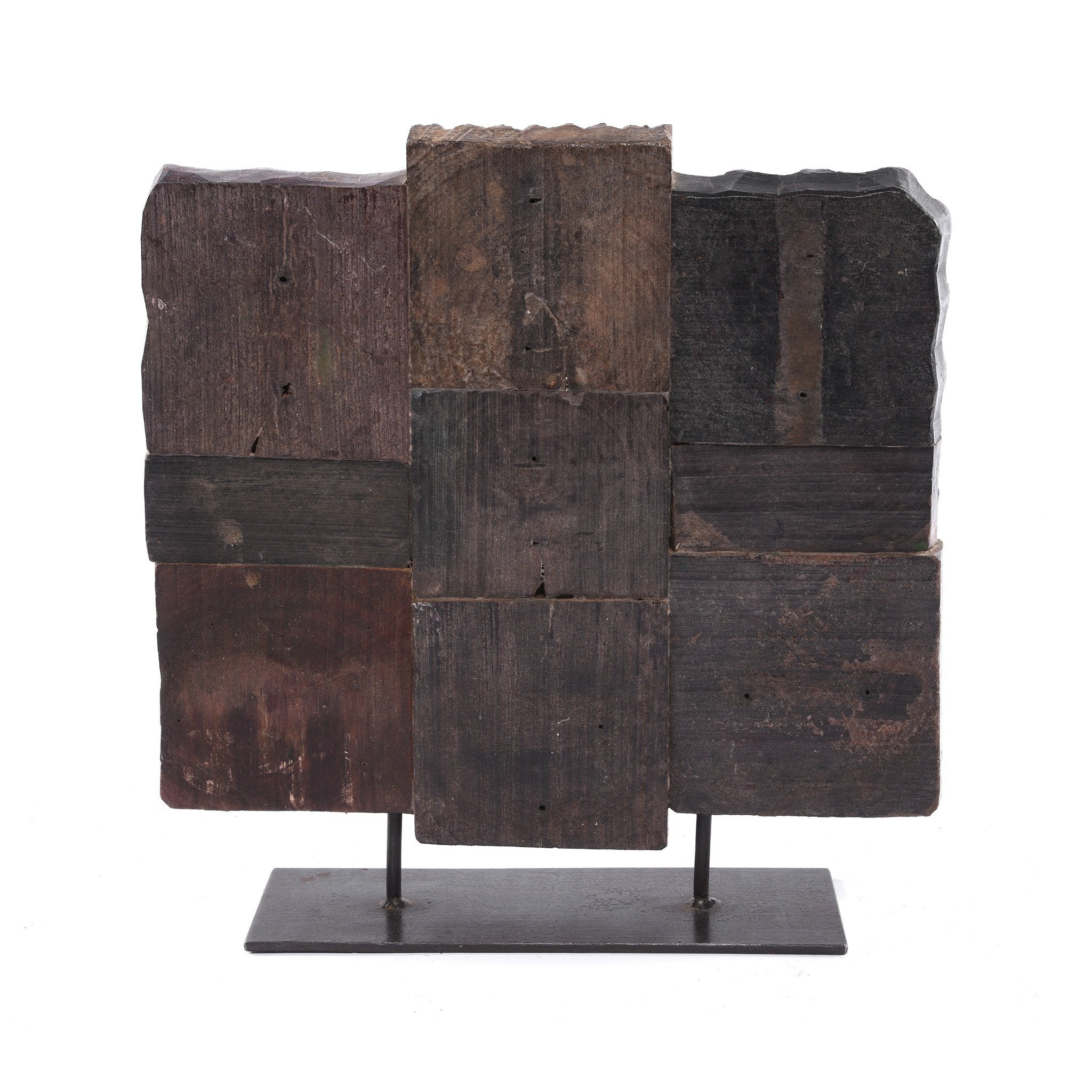 Old Textile Printing Blocks On a Stand - Ca 75 Yrs Old - Image 5