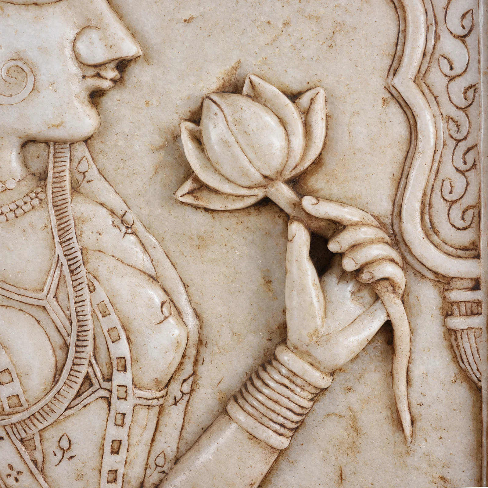 Carved Marble Maharaja & Maharani Panels - Image 15