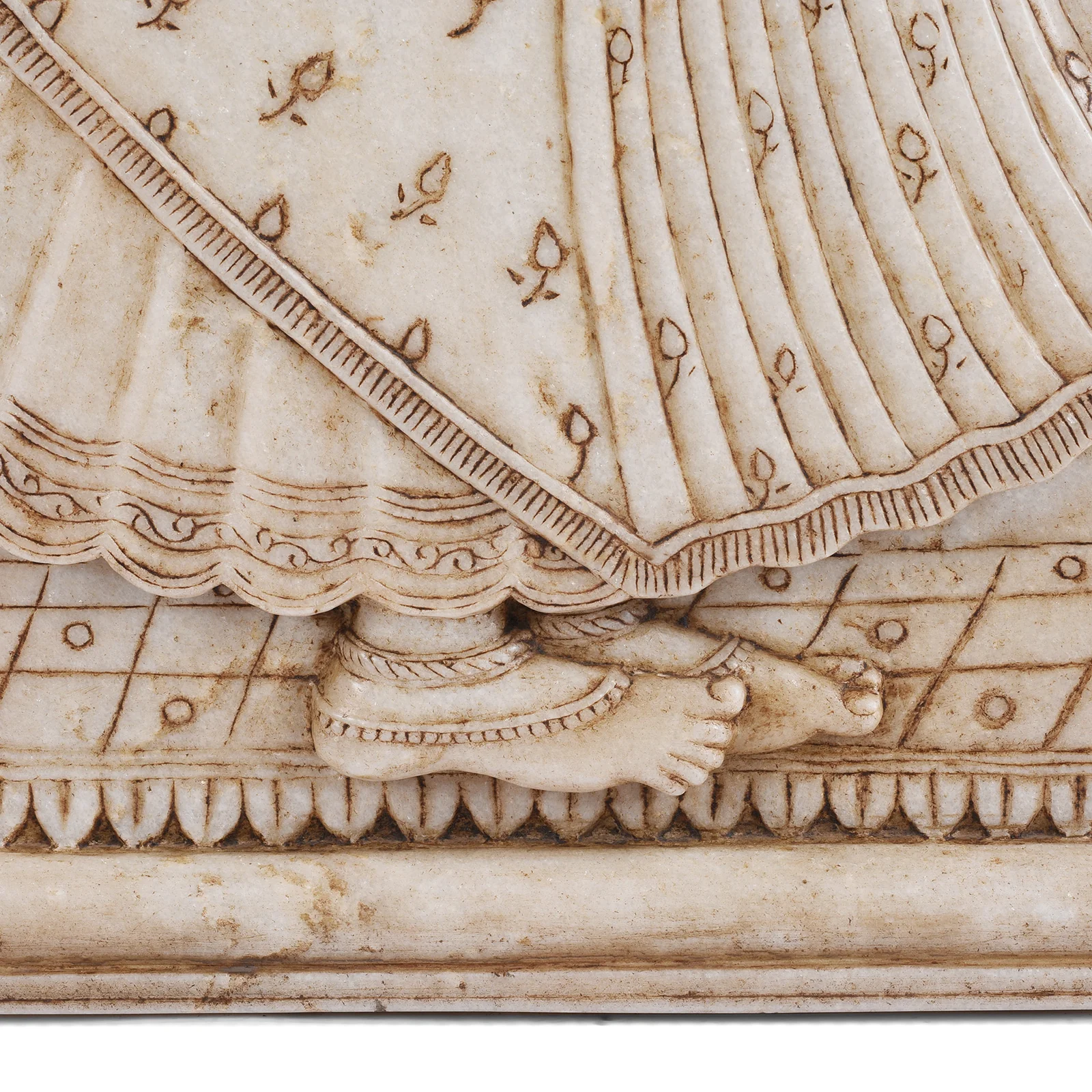 Carved Marble Maharaja & Maharani Panels - Image 16