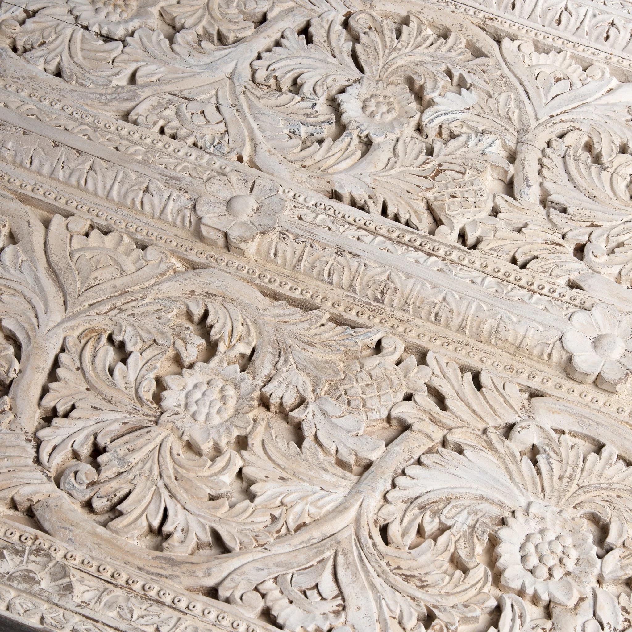 Coffee Table Made From Old Carved Teak Ceiling Panel - Image 4
