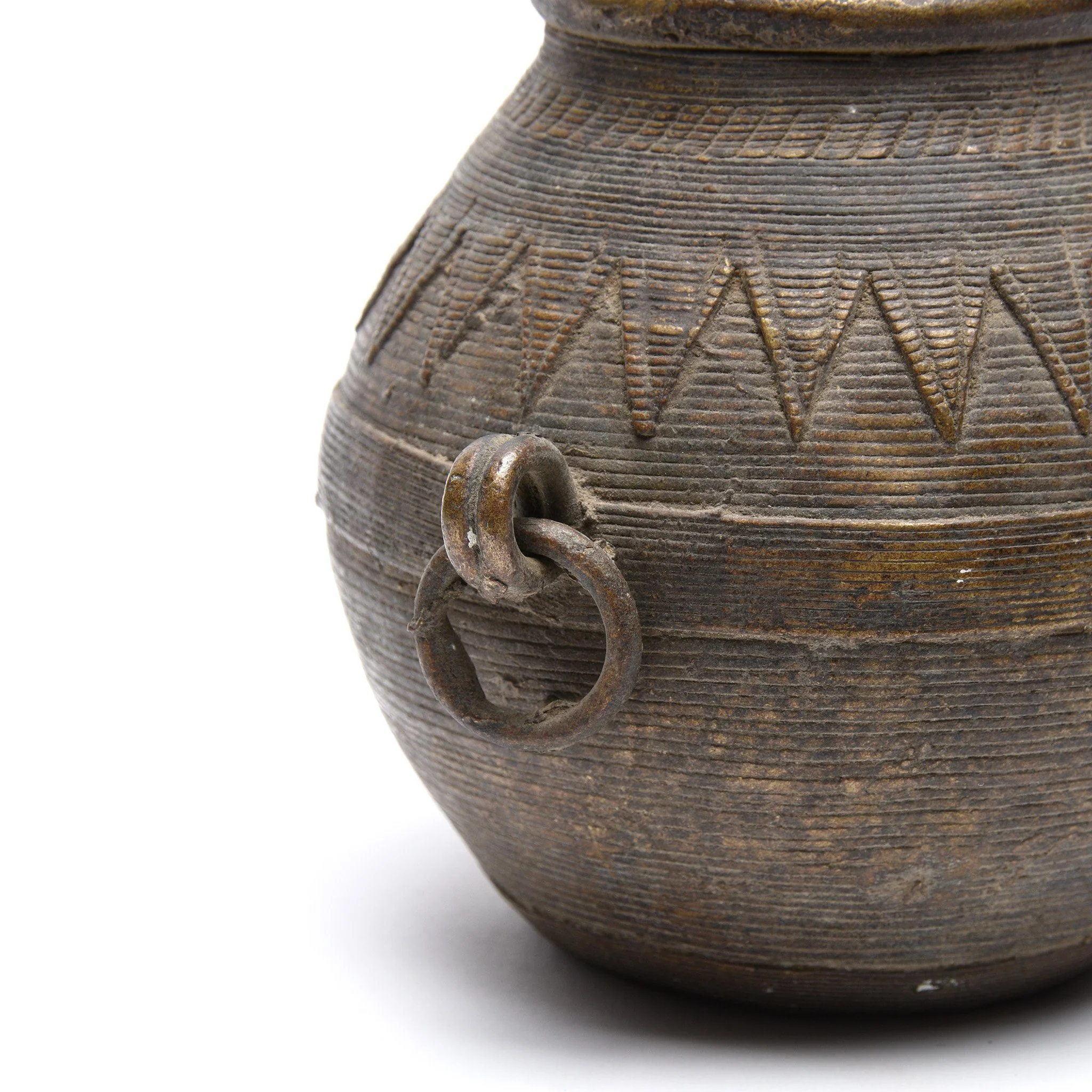Old Brass Dhokra Rice Measure From Sundergarh, Orissa - Early 20thC - Image 2
