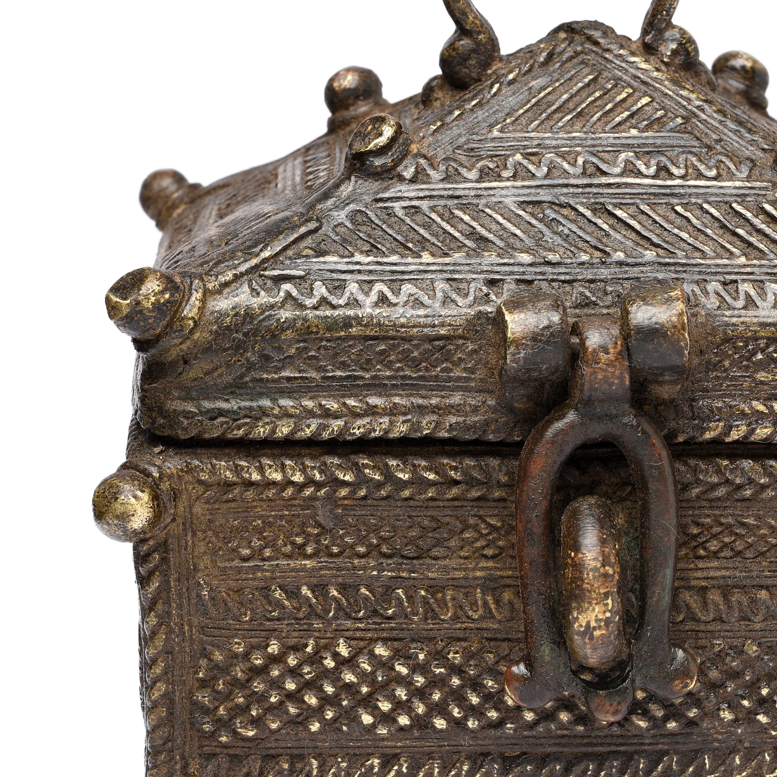 Brass Dhokra Work Money Box From Orissa - 19thC - Image 2
