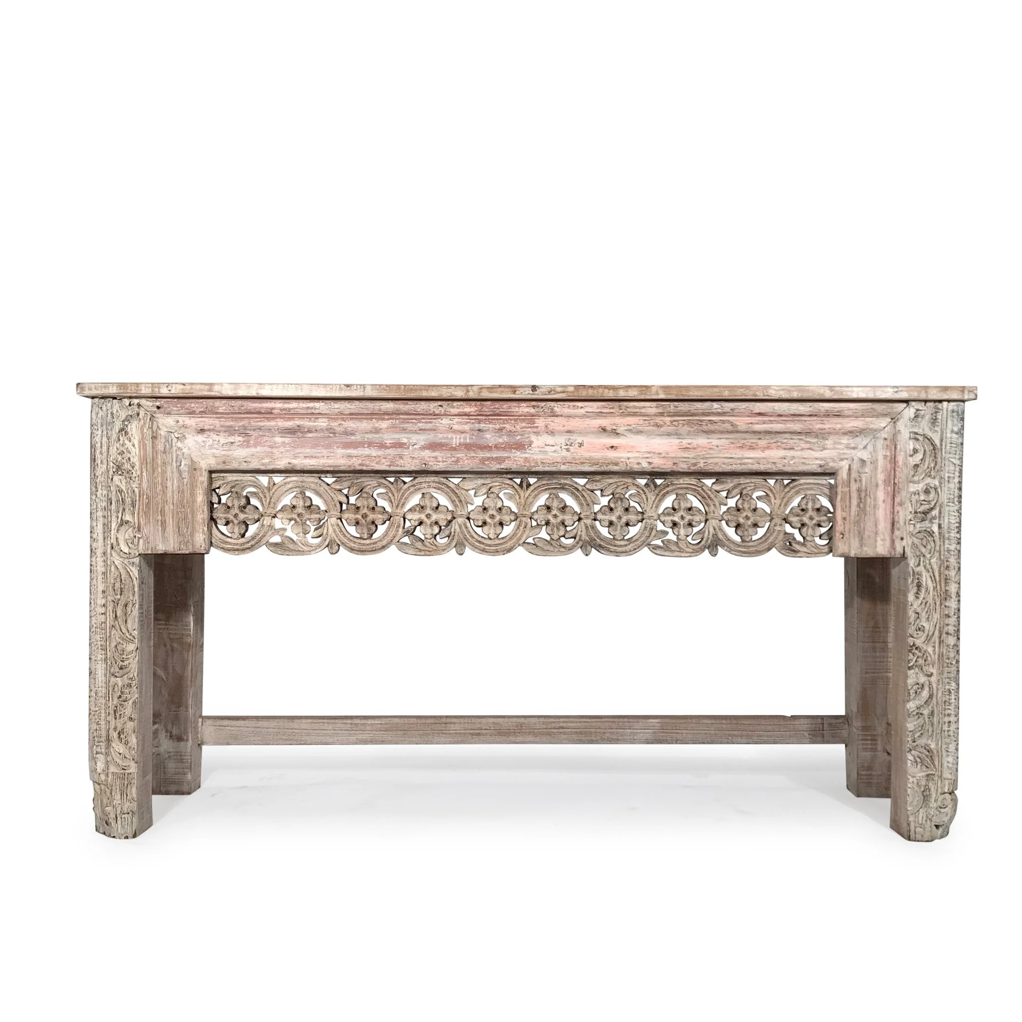 Console Table Made From Reclaimed Teak