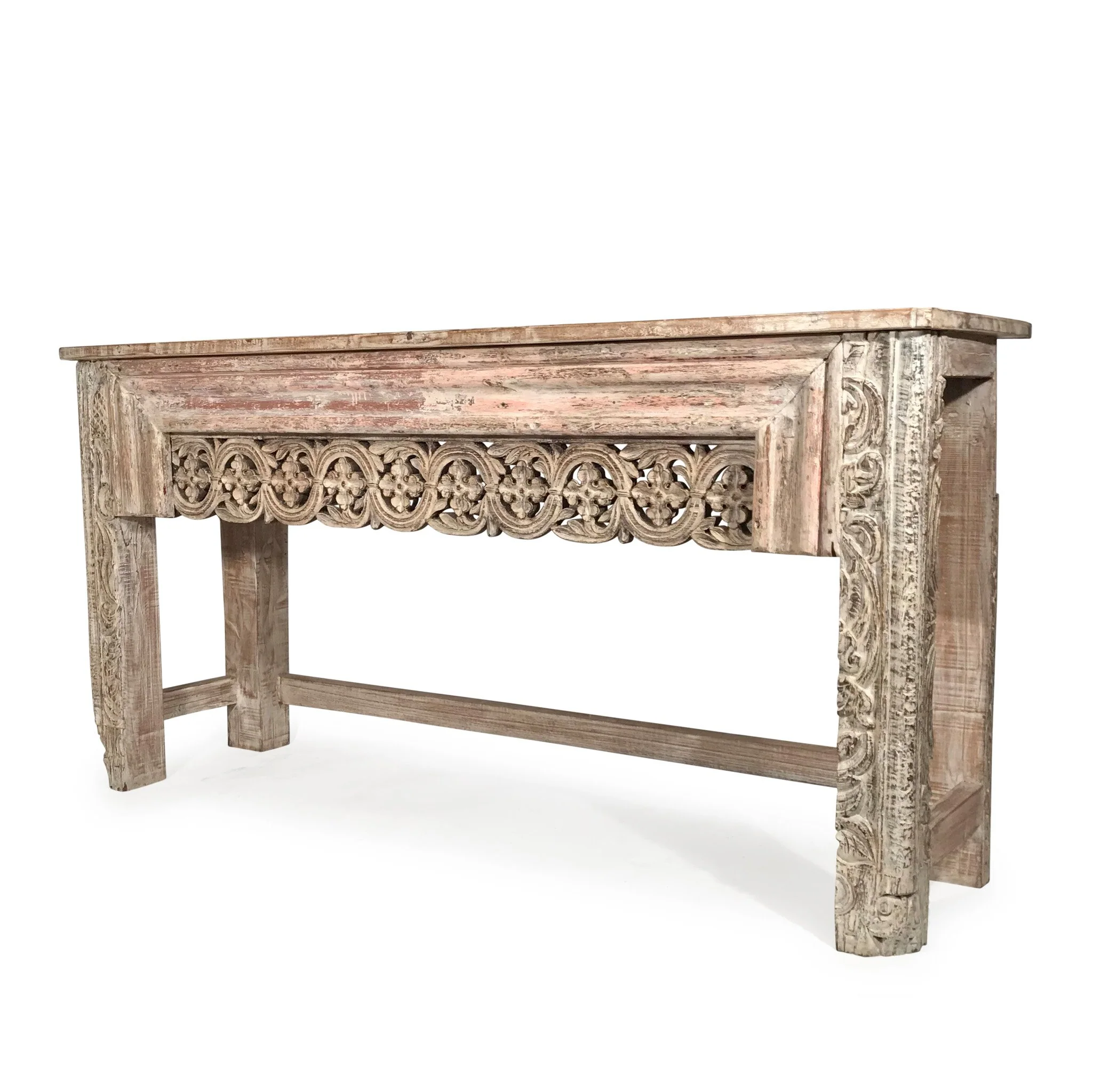 Console Table Made From Reclaimed Teak - Image 2
