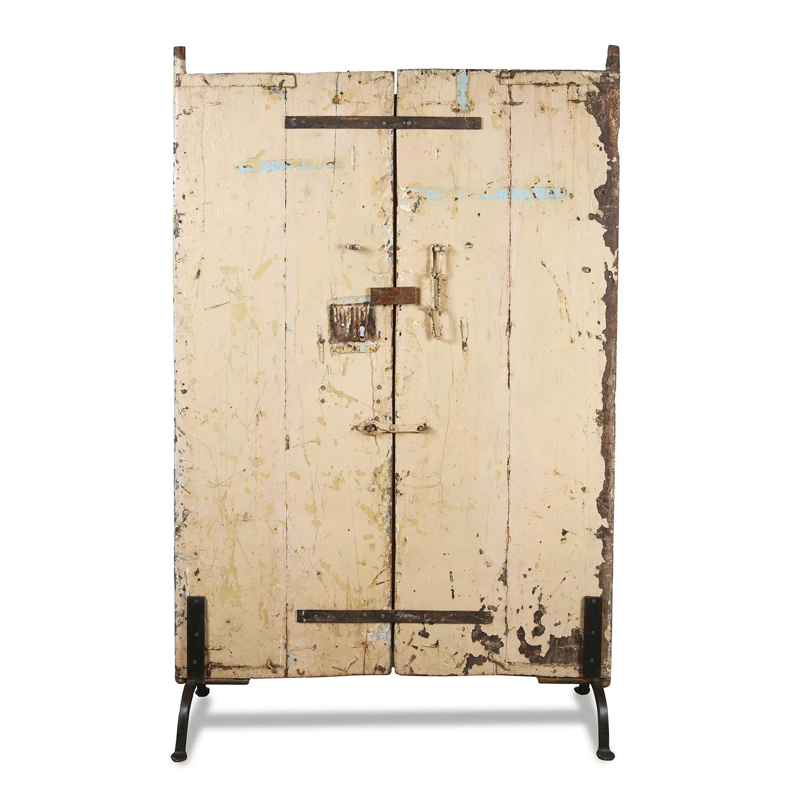 Old Painted Indian Door From Gujarat - 19thC - Image 10