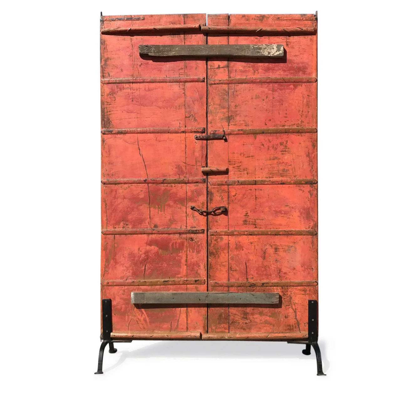 Old Green Painted Indian Door - 19thC - Image 2