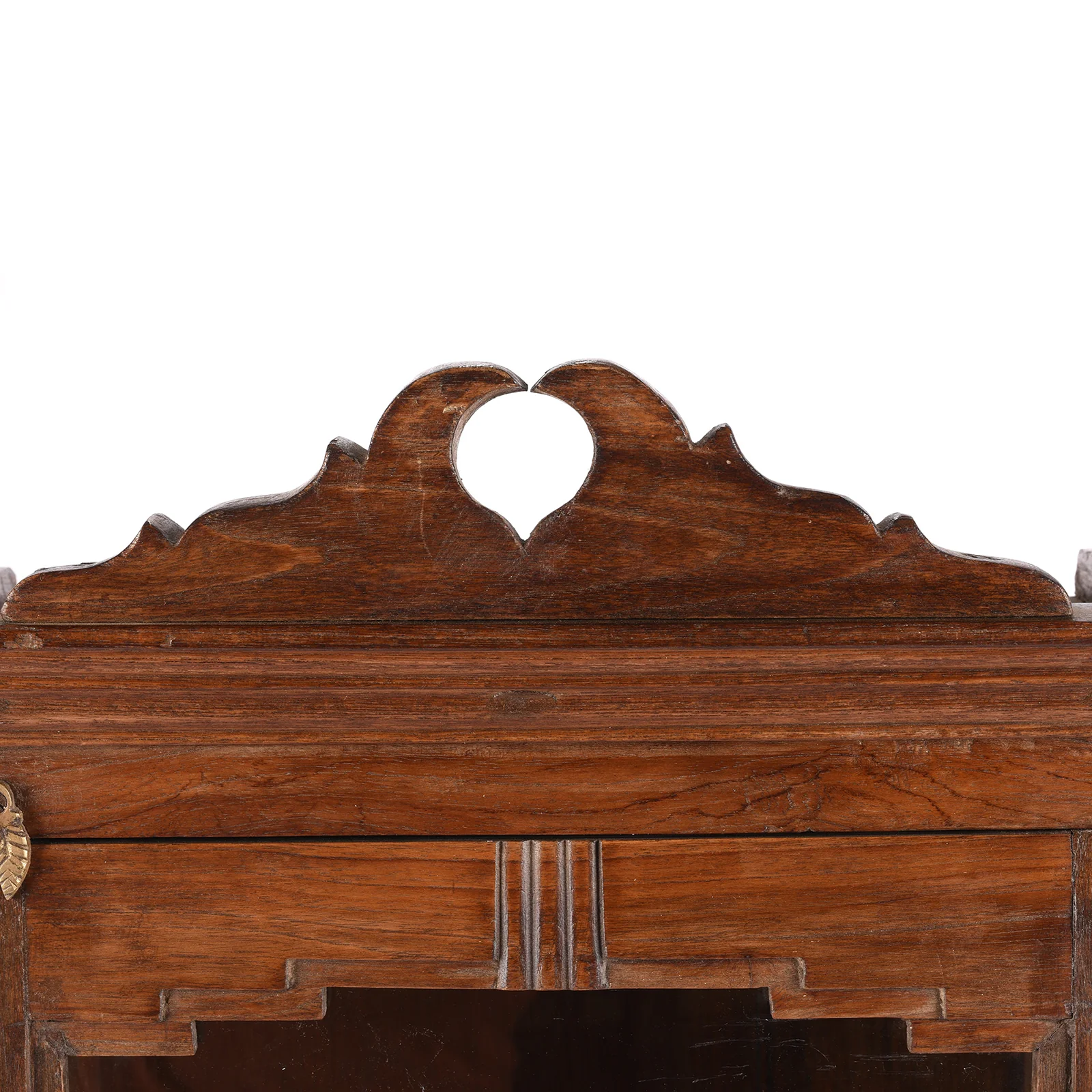 Glazed Teak Wall Cabinet From Gujarat - Ca 1920 - Image 4