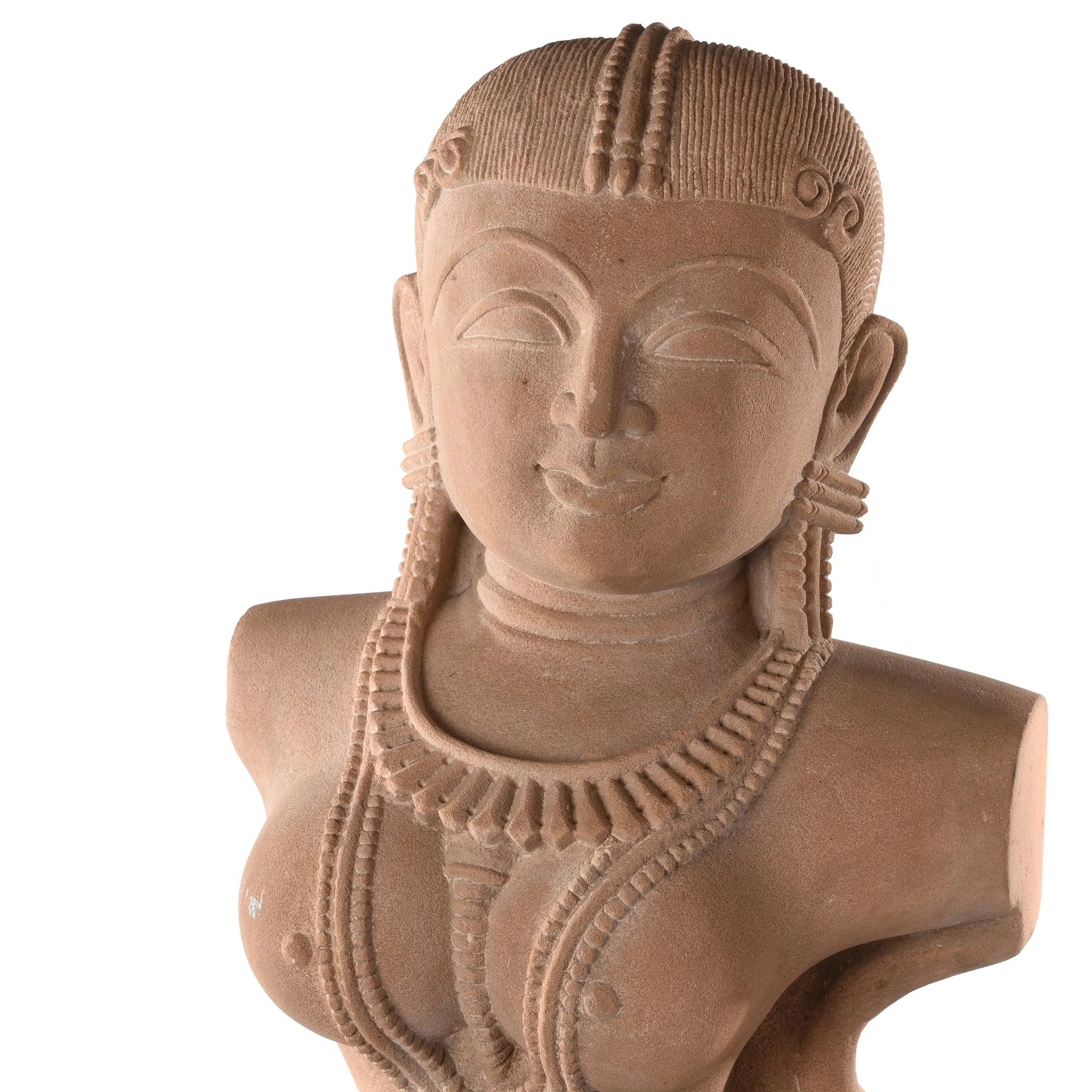 Carved Stone Apsara Statue From India - Image 4