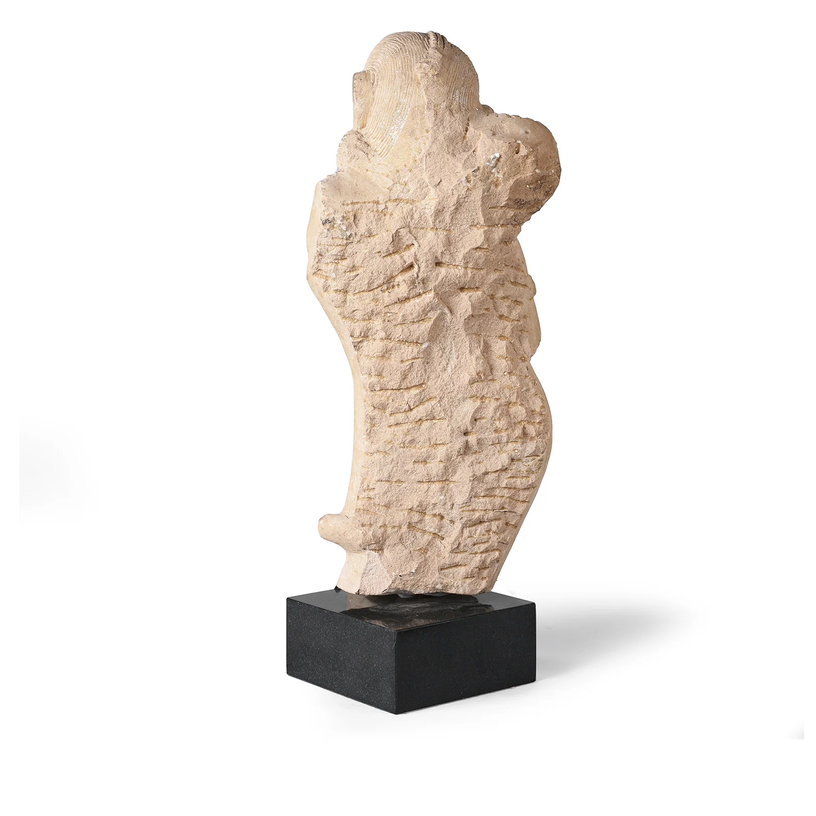 Carved Stone Apsara Statue From India - Image 8