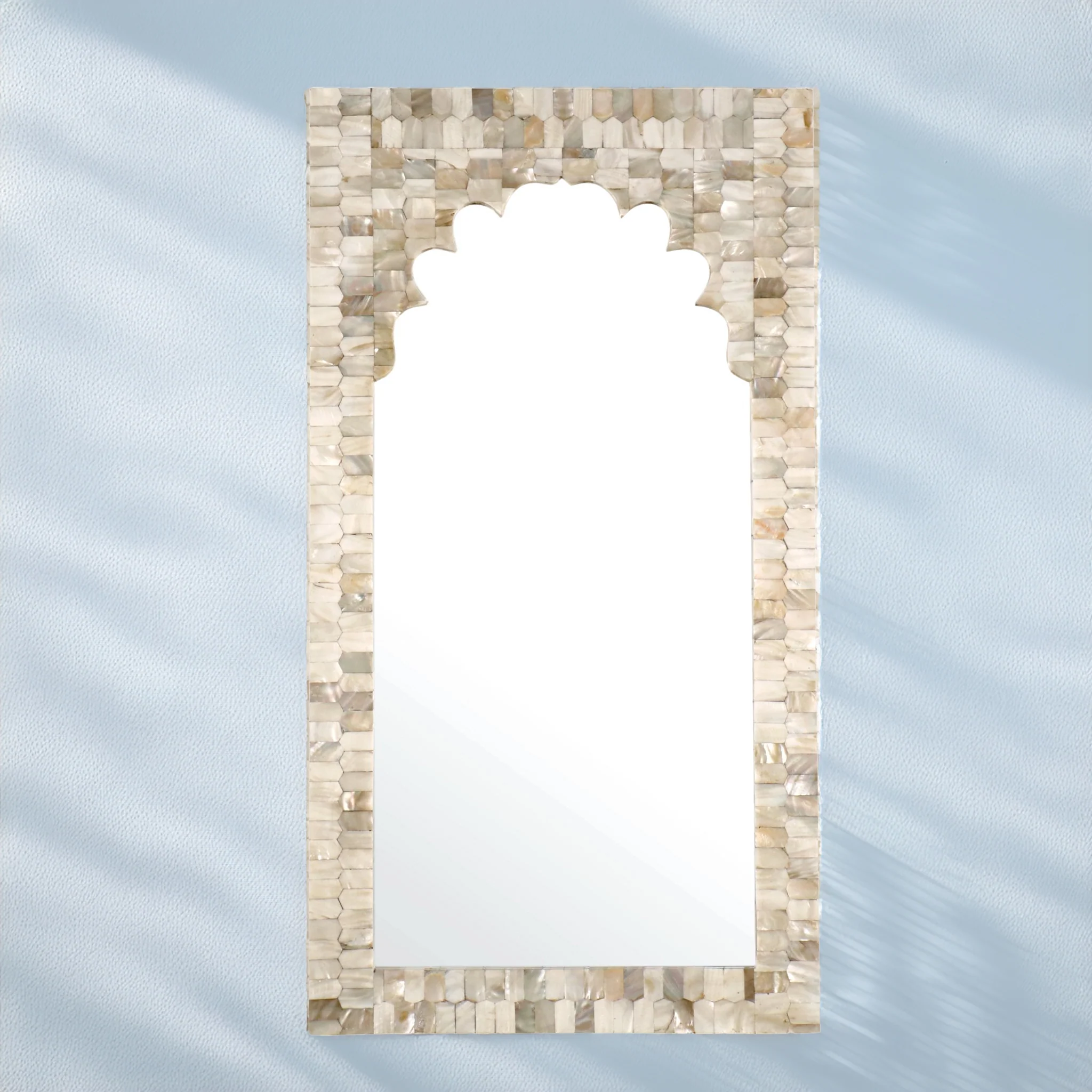 Mughal Style Mother Of Pearl Mirror - Image 2