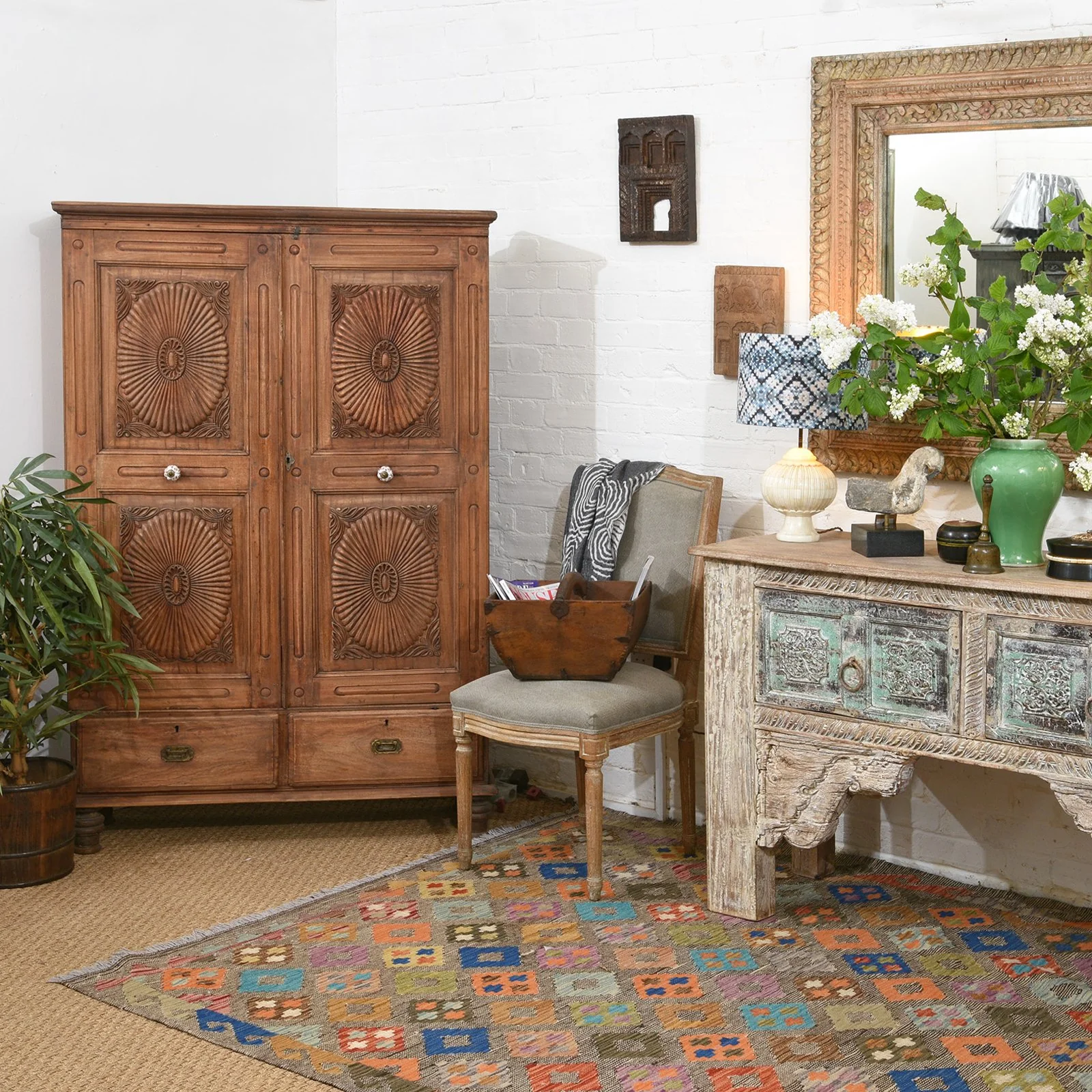 Indian Almirah Cabinet From Gujarat - 19thC - Image 2
