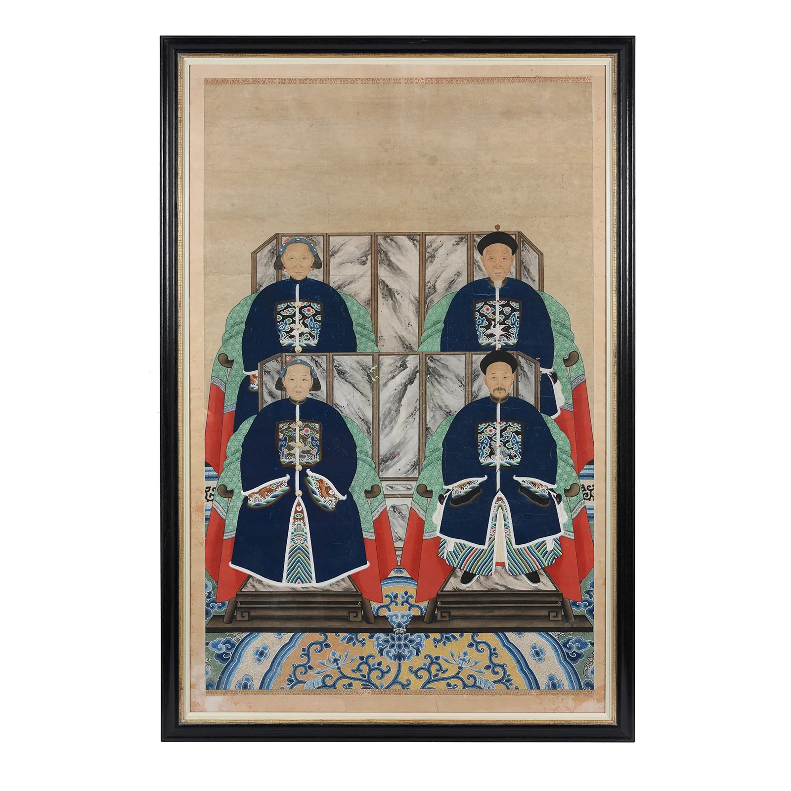 Framed Chinese Ancestor Painting - Early 20th Century - Image 2