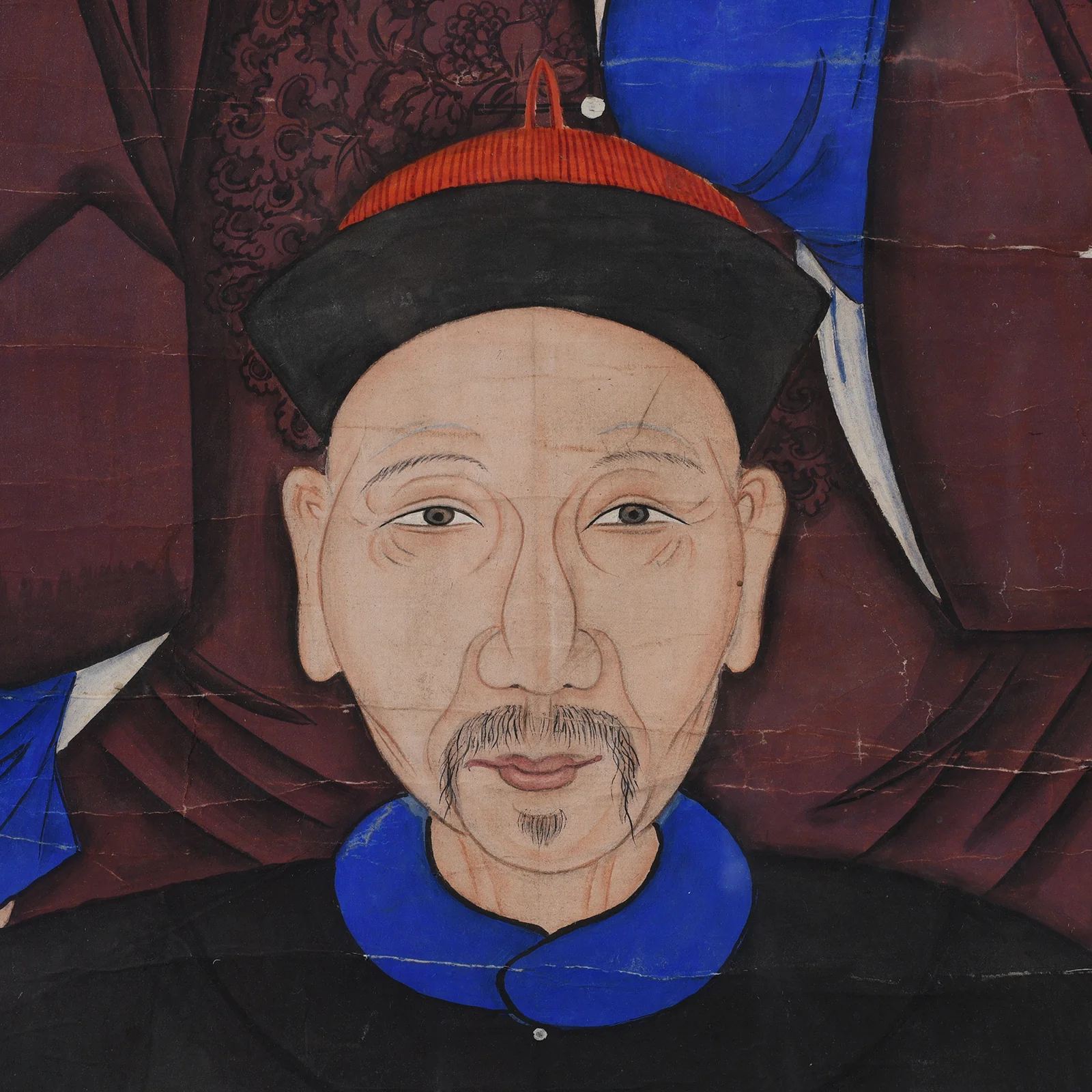 Framed Chinese Ancestor Painting - 19th Century - Image 6