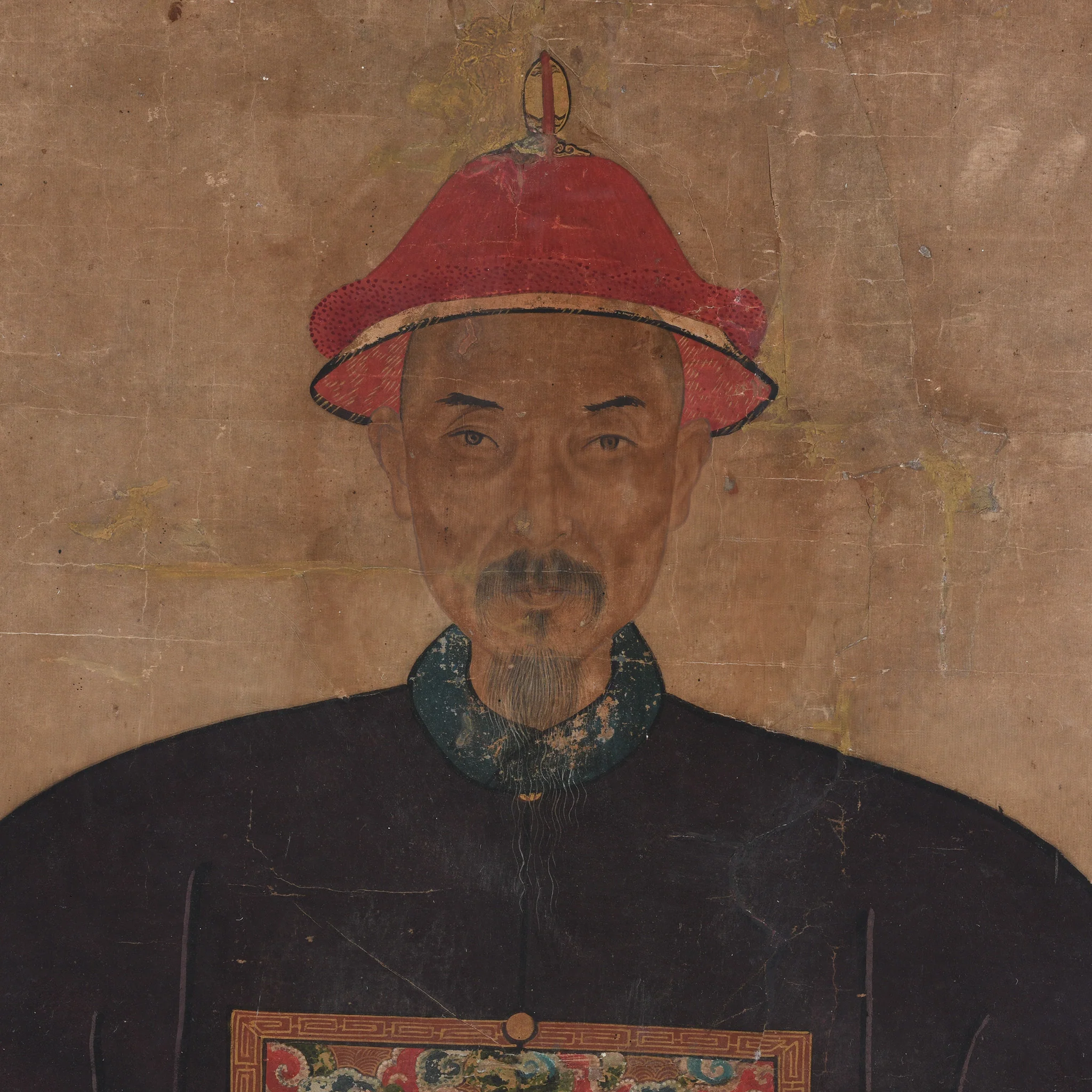Ancestor Painting - Watercolour on Paper - 19thC - Image 3