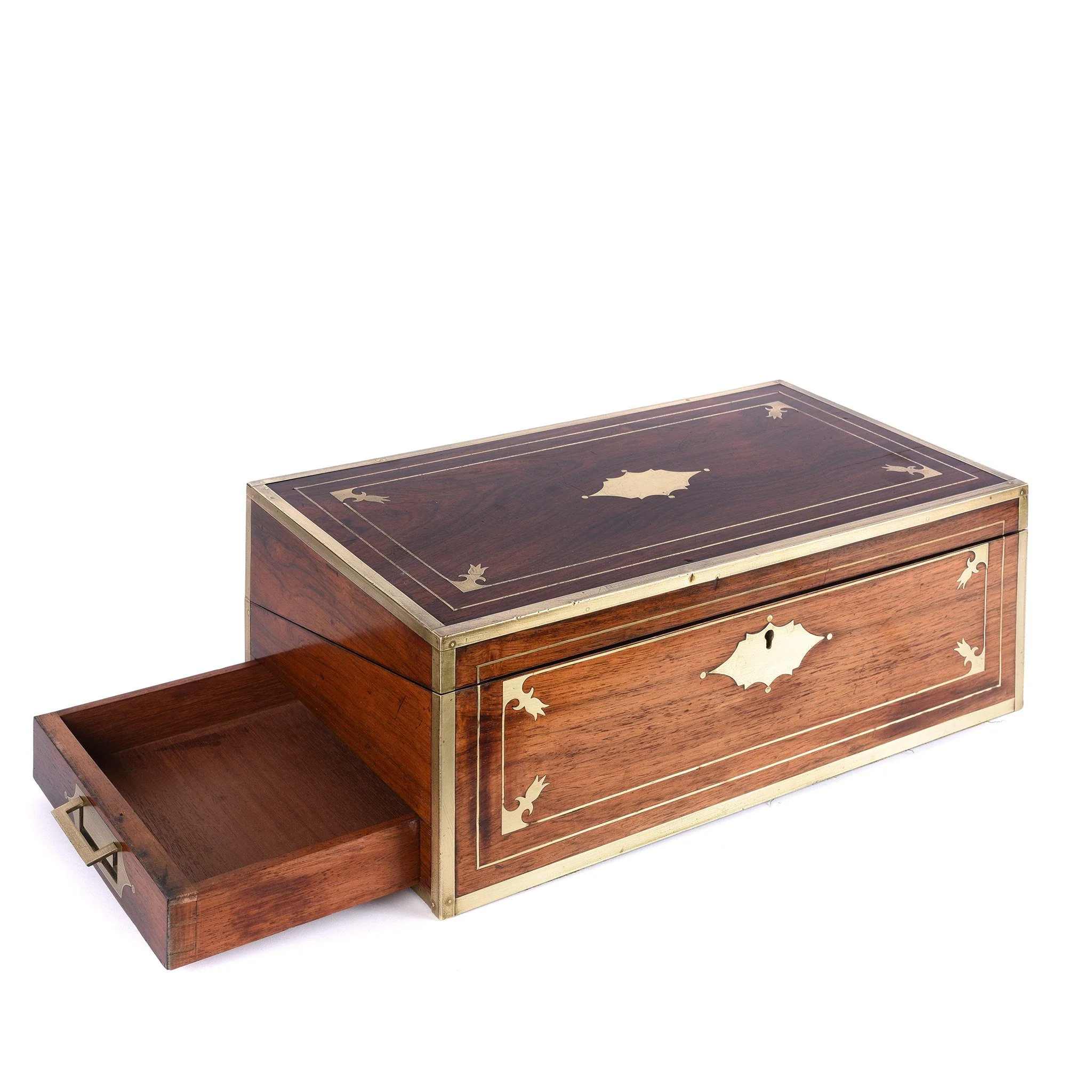 Anglo Indian Rosewood Writing Slope - 19thC - Image 6