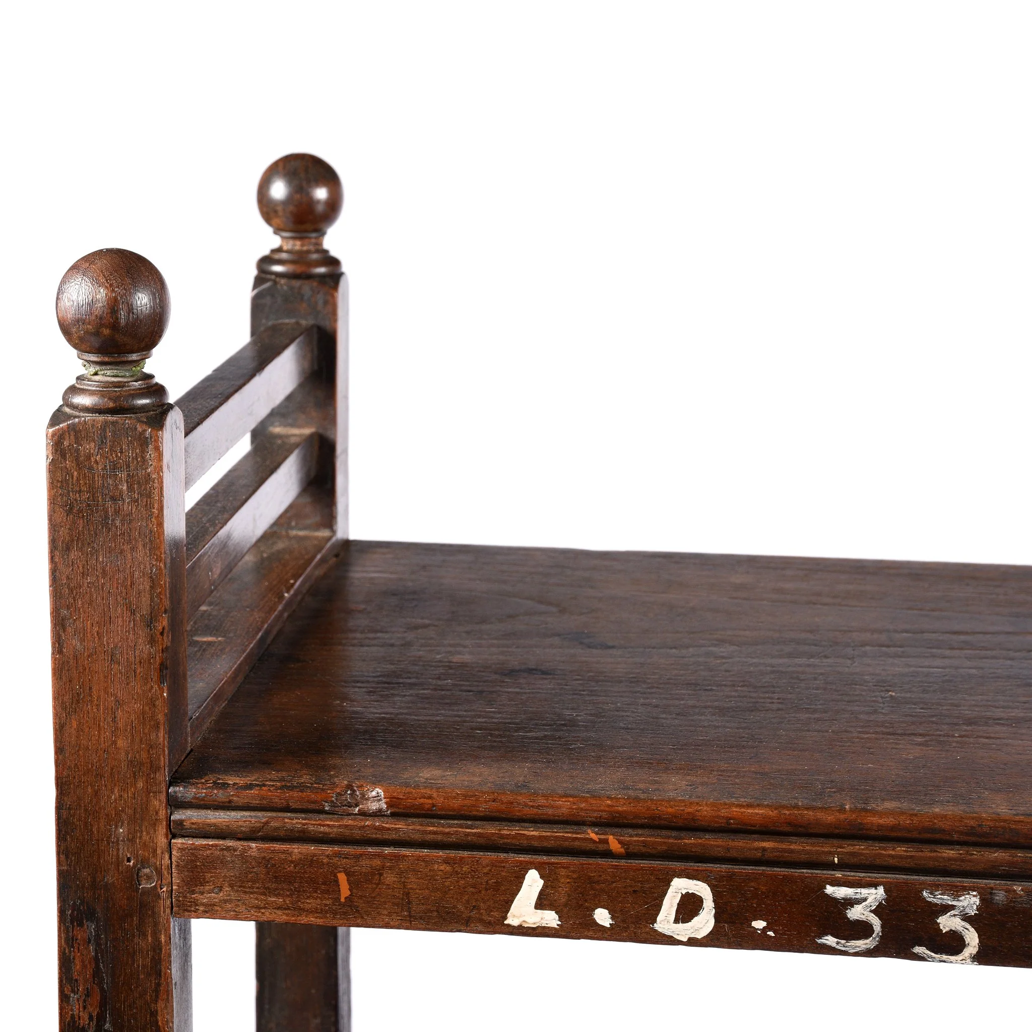 Indian Vintage Teak Shelf - Ca 1920 - Image 2