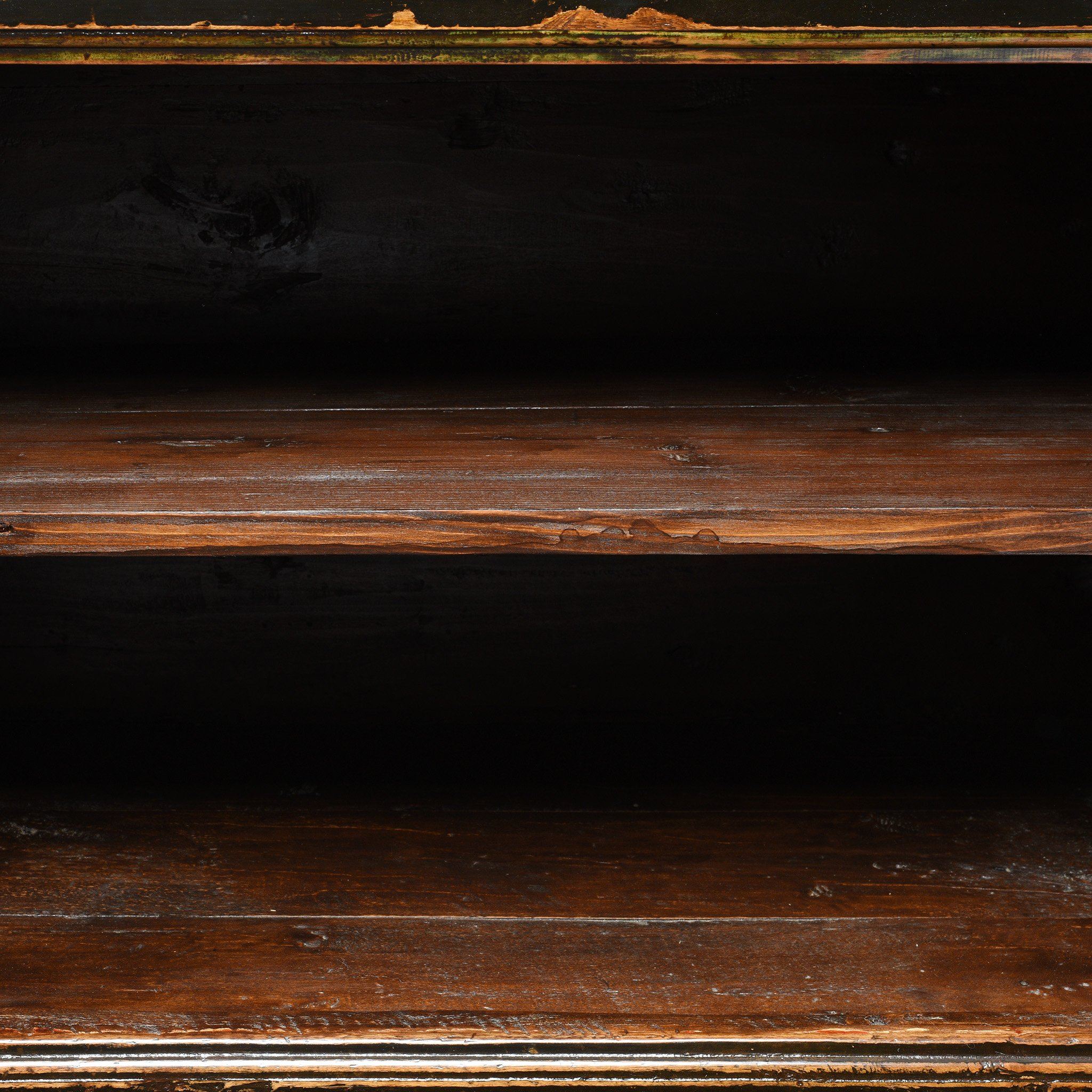 2 Door Traditional Painted Mongolian Sideboard - 19thC - Image 7