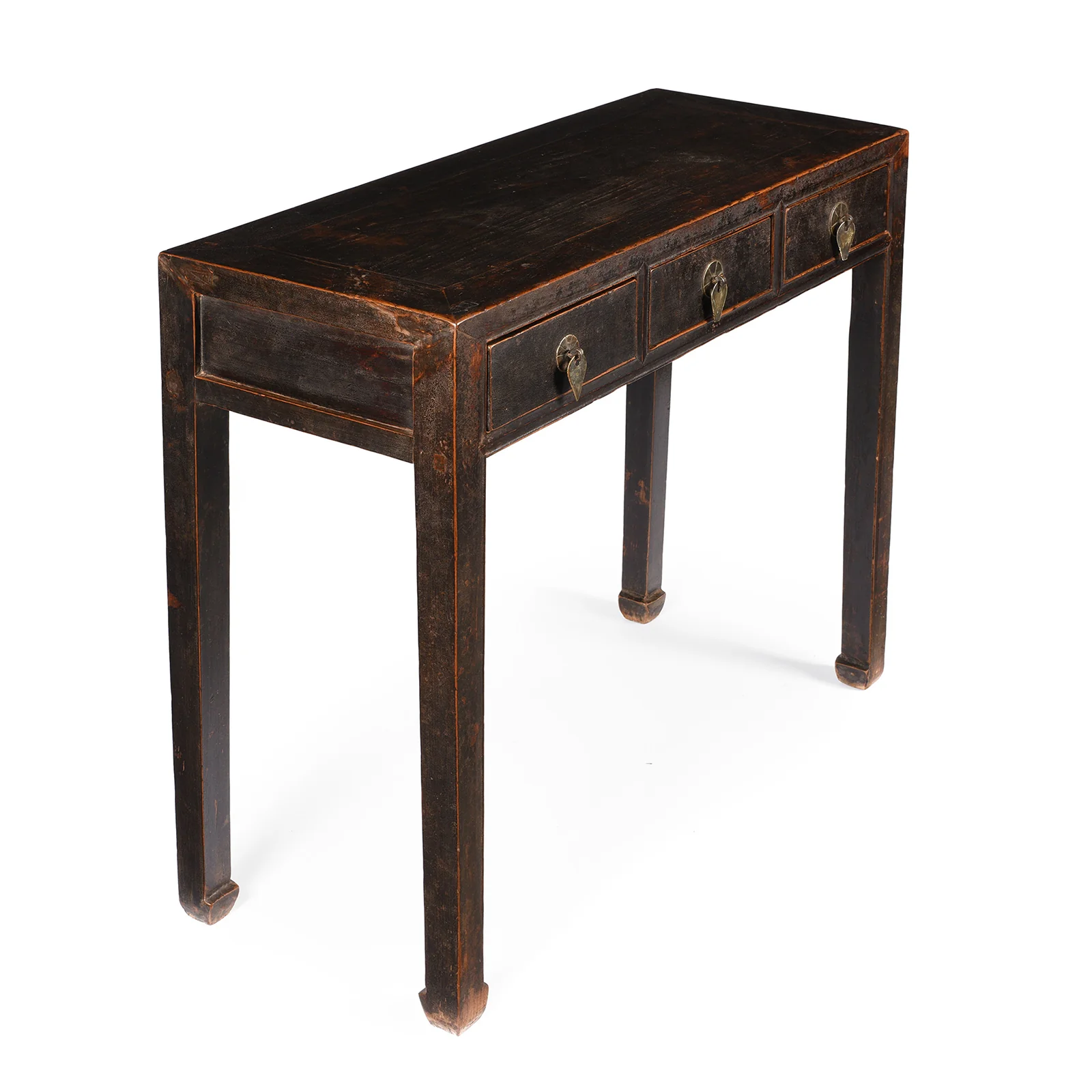 Black Lacquer Console Table, Ming Style - Late 19thC - Image 2