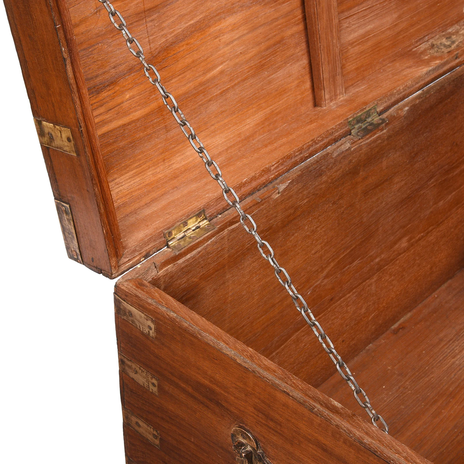 Brass Bound Teak Indian Military Chest From Rajasthan -19thC - Image 6
