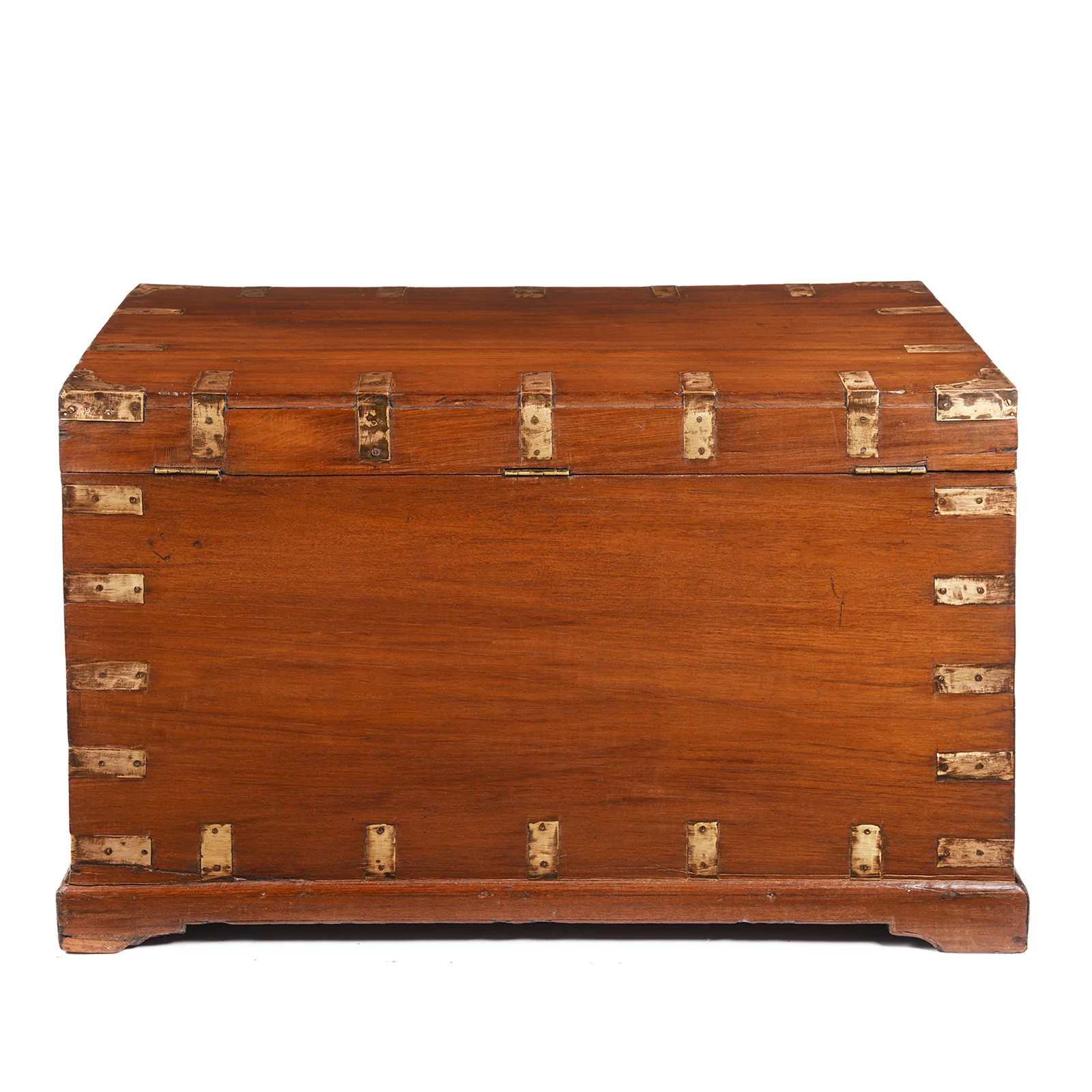 Brass Bound Teak Indian Military Chest From Rajasthan -19thC - Image 9