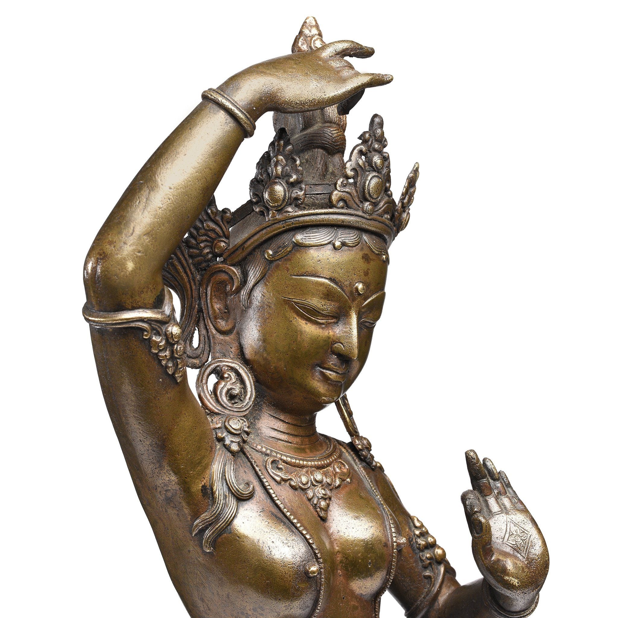 Bronze Statue of Parvati From Nepal - Early 20thC - Image 4