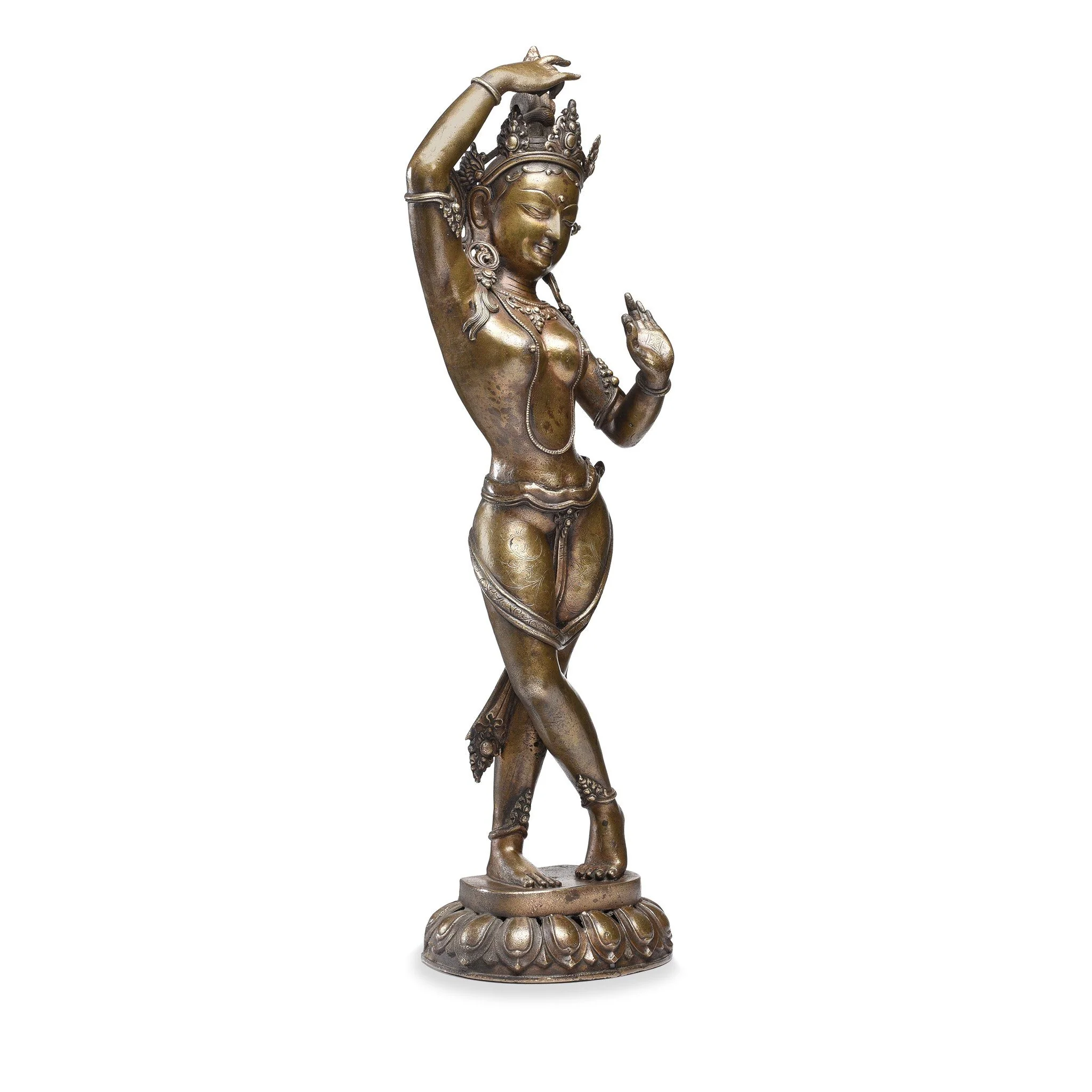 Bronze Statue of Parvati From Nepal - Early 20thC - Image 8