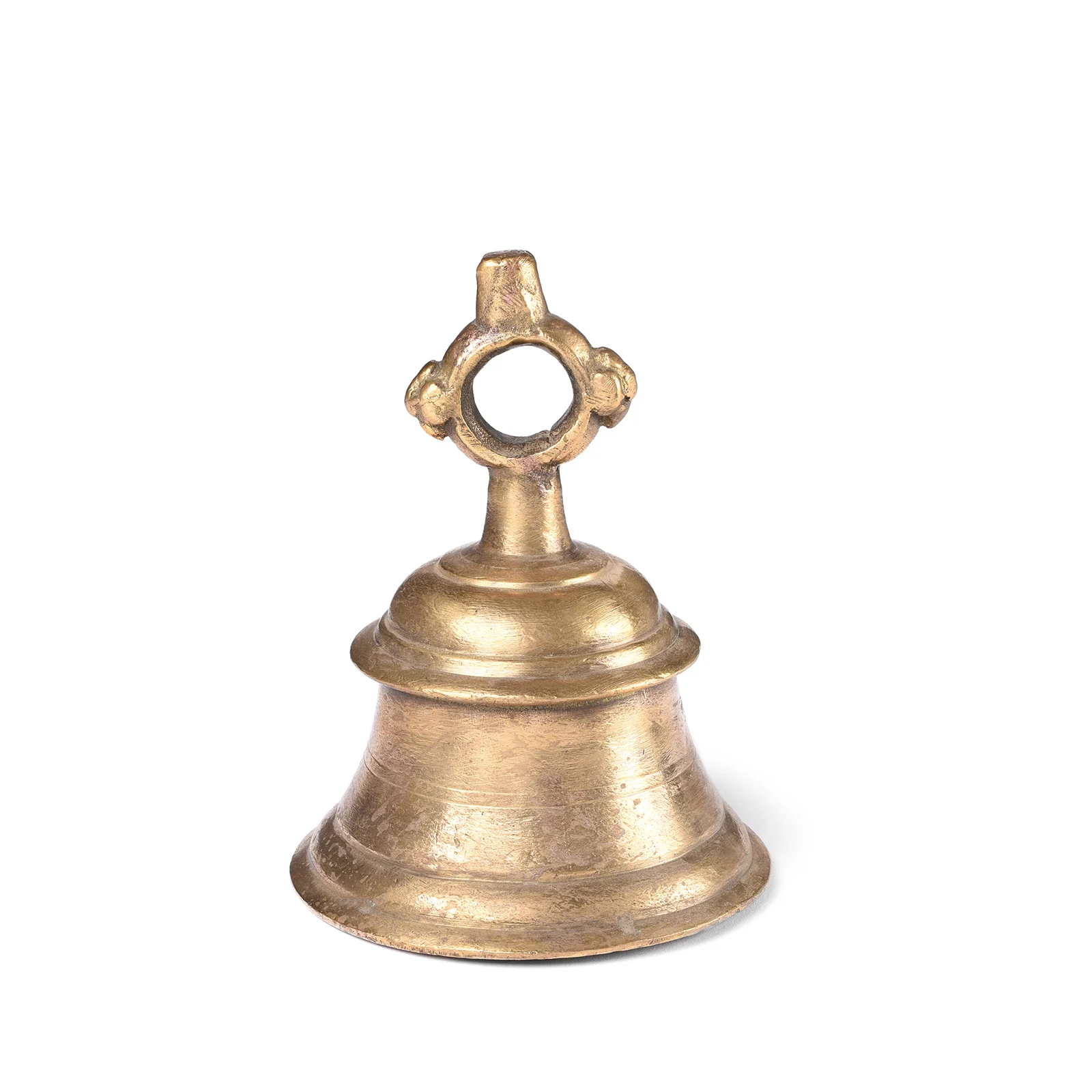 Old Bronze Puja Bell From Lucknow - Ca 1920