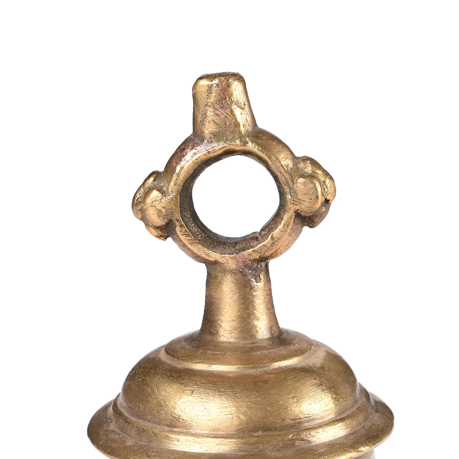 Old Bronze Puja Bell From Lucknow - Ca 1920 - Image 3
