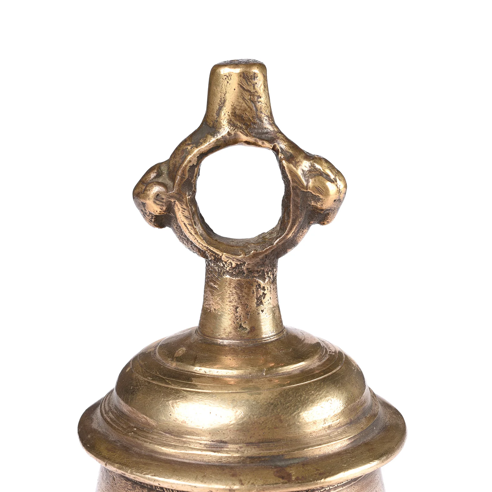 Old Bronze Puja Bell From Lucknow - Ca 1920 - Image 4